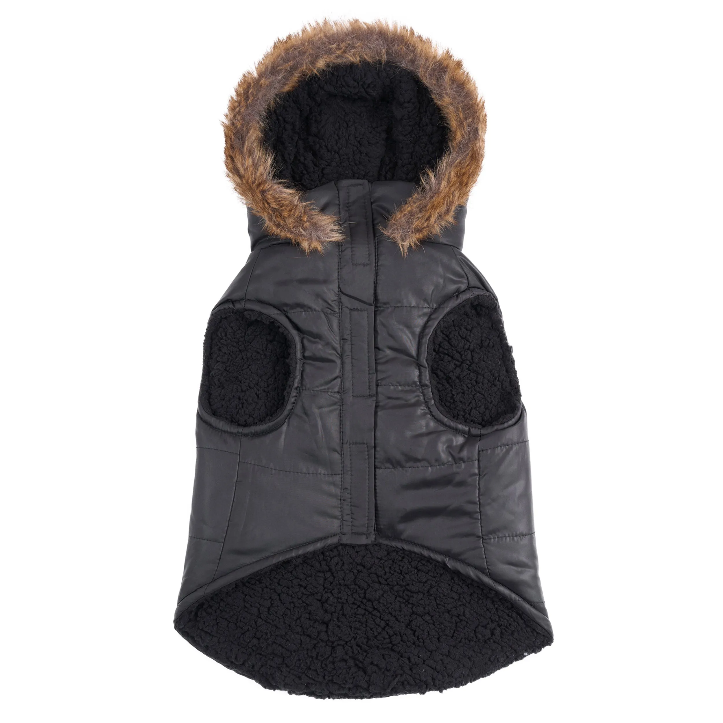 Faux Fur Hooded Pet Jacket