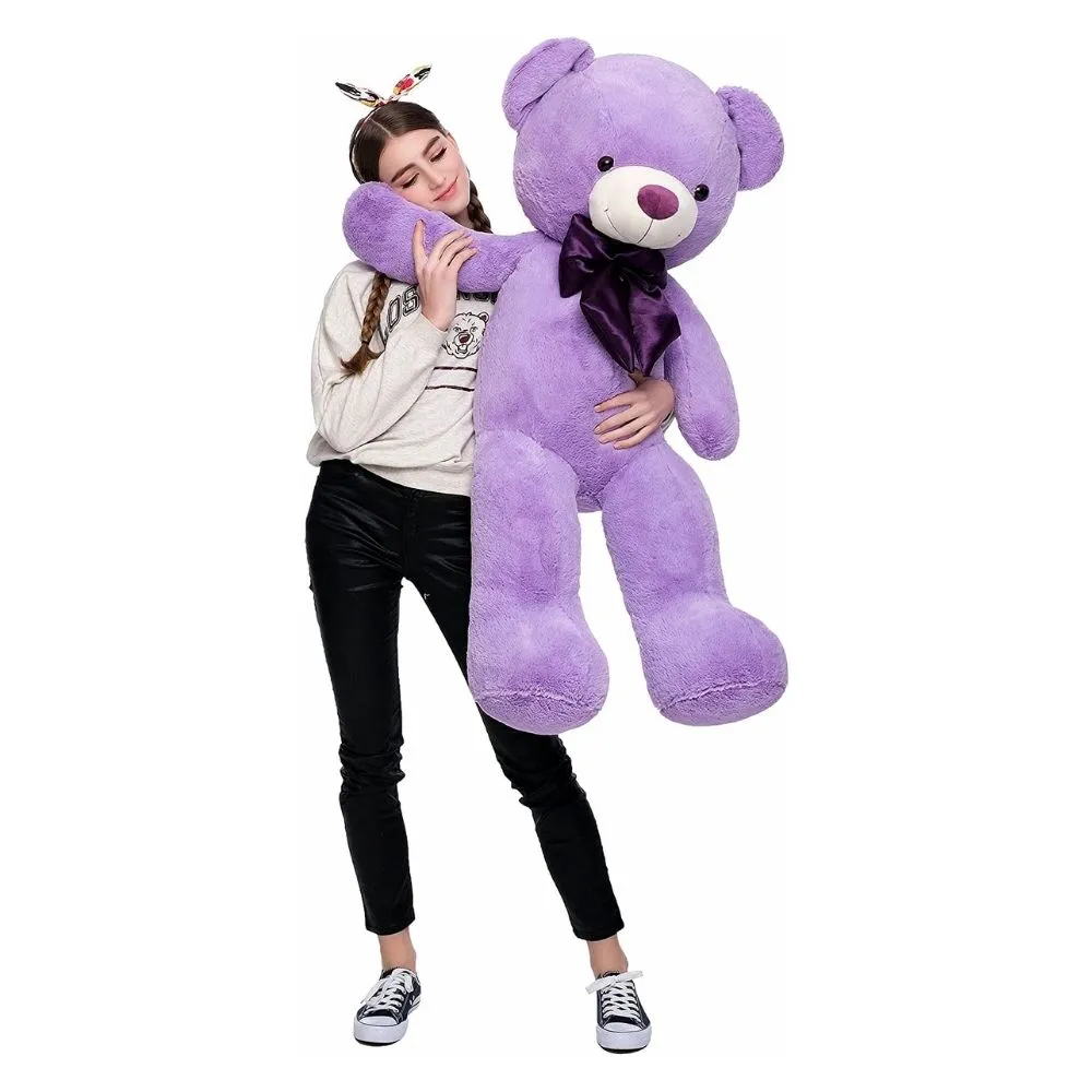 Giant Teddy Bear Stuffed Animal Toy, 47 Inches, Purple