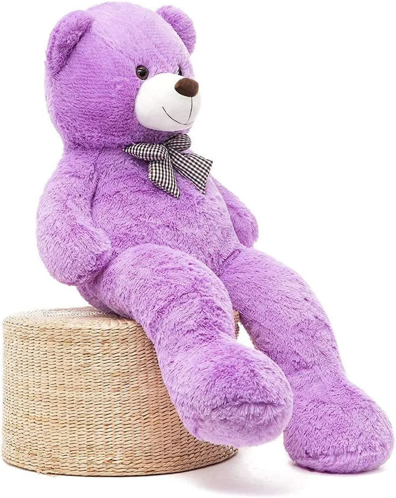 Giant Teddy Bear Stuffed Animal Toy, Purple, 39/47/55 Inches