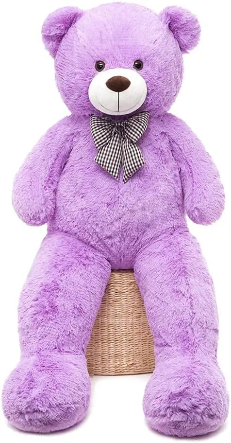 Giant Teddy Bear Stuffed Animal Toy, Purple, 39/47/55 Inches