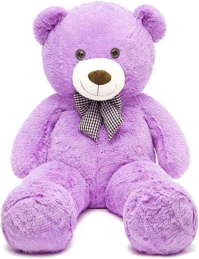 Giant Teddy Bear Stuffed Animal Toy, Purple, 39/47/55 Inches