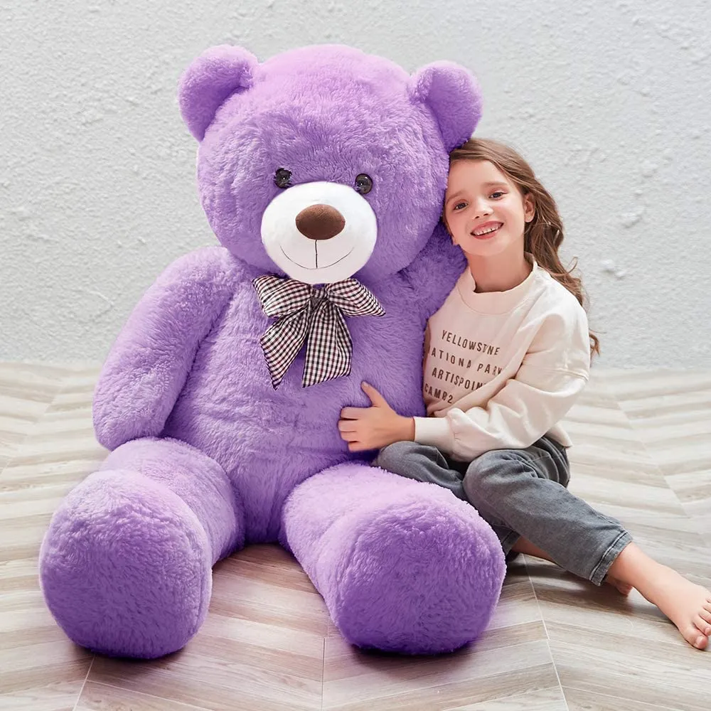 Giant Teddy Bear Stuffed Animal Toy, Purple, 39/47/55 Inches