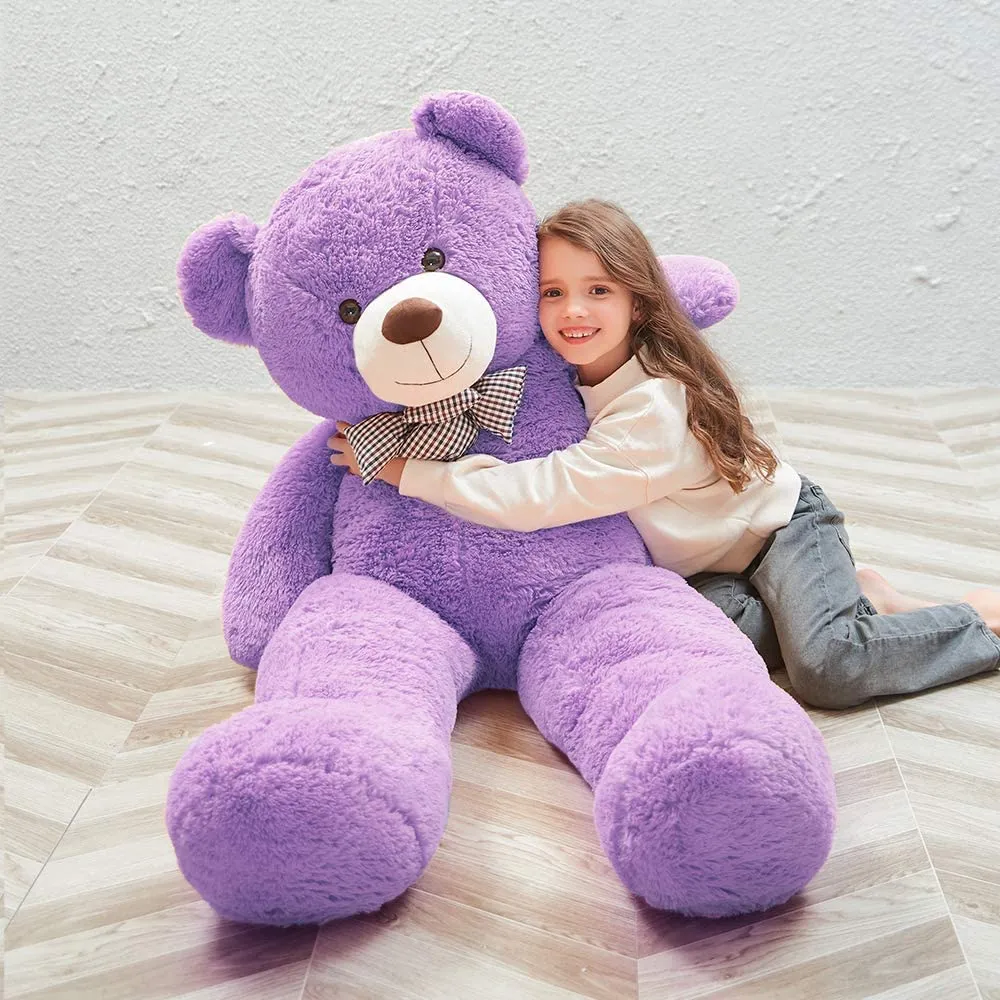 Giant Teddy Bear Stuffed Animal Toy, Purple, 39/47/55 Inches