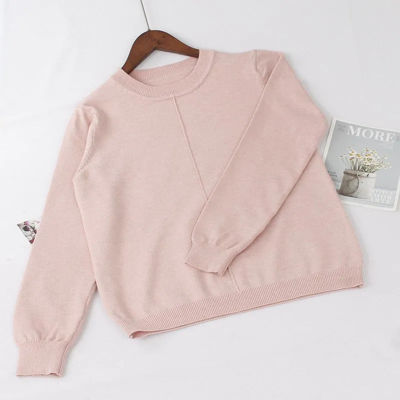 GIGOGOU Thick Autumn Winter Women Pullover Sweater Fashion Quality Knitted Jumper Top Soft Warm Female Sweater