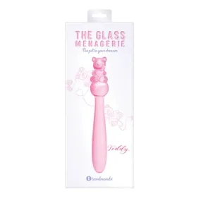 Glass Menagerie Teddy Glass Dildo - Pink