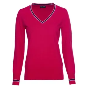 Golfino PT V-Neck Sweater - Fuchsia