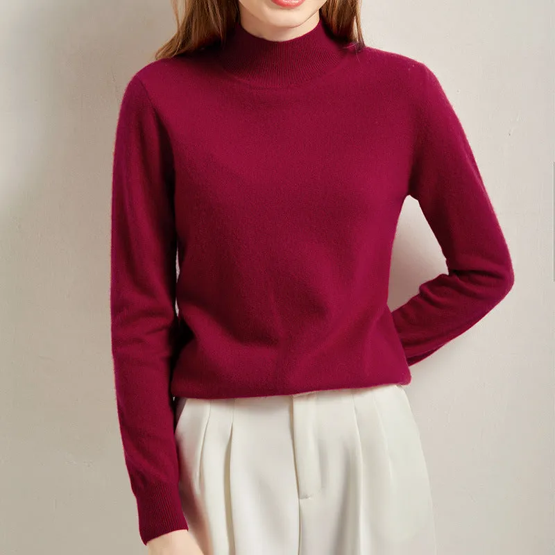 Half Turtleneck Thickened Bottoming Short Knitted Sweater