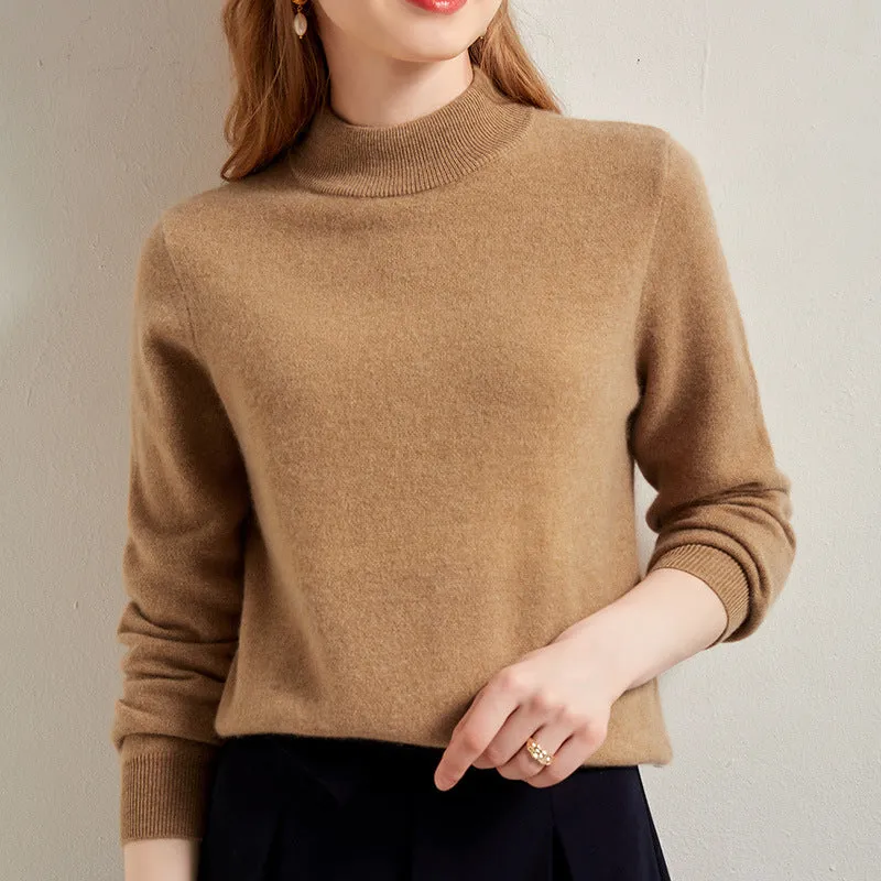 Half Turtleneck Thickened Bottoming Short Knitted Sweater