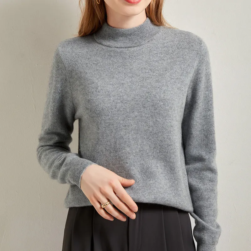 Half Turtleneck Thickened Bottoming Short Knitted Sweater