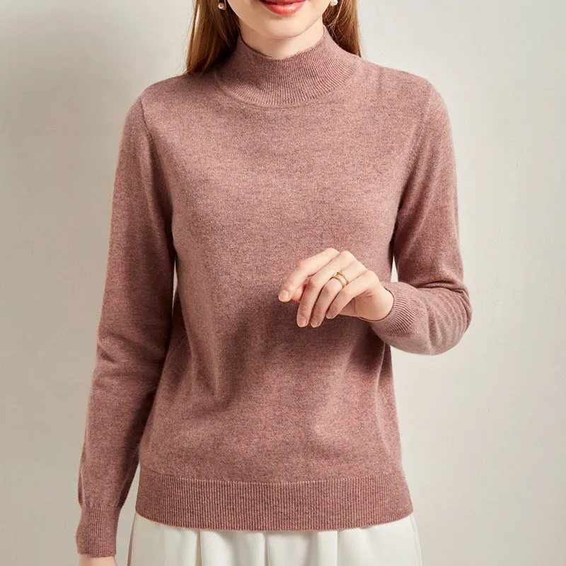 Half Turtleneck Thickened Bottoming Short Knitted Sweater