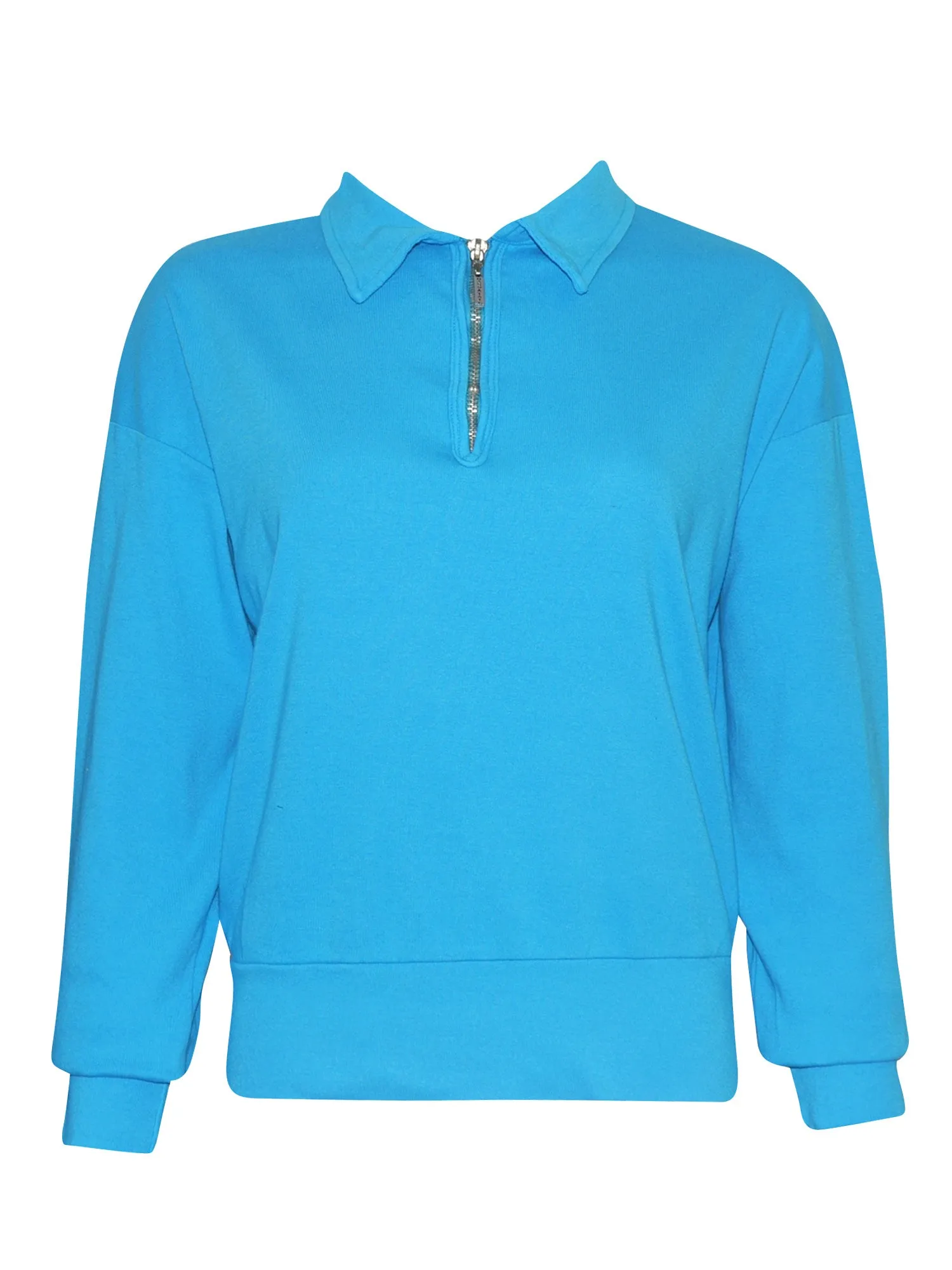 Hard Tail Preppy Half-Zip Pullover Top (Style B-173)