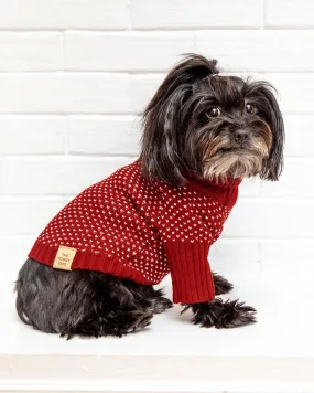 Heart Stitch Turtleneck Dog Sweater (FINAL SALE)