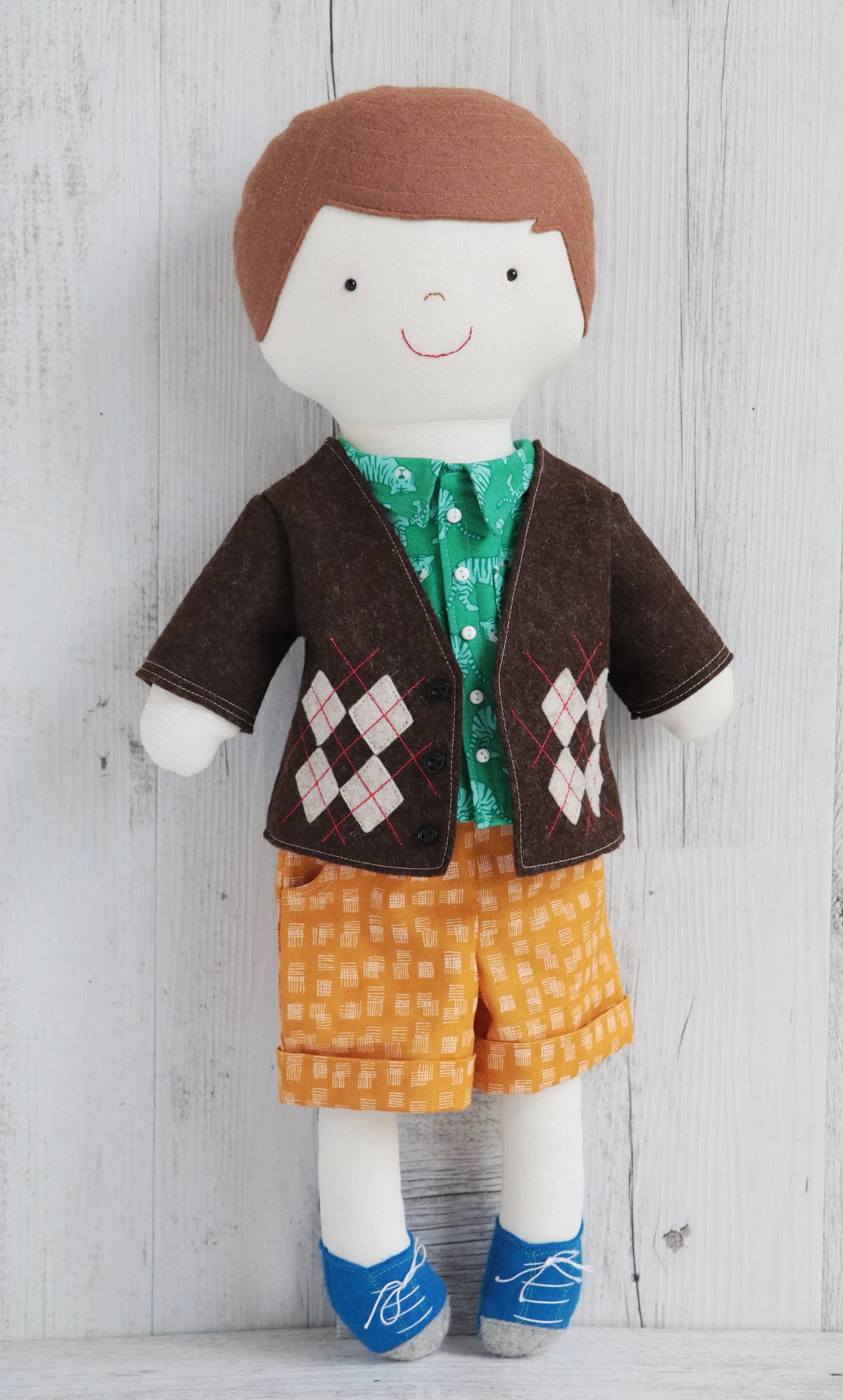 Henry: Boy doll with lots of clothes sewing pattern