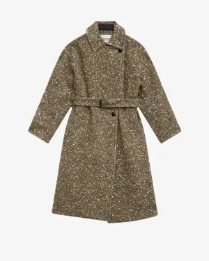 Horia Coat in Khaki