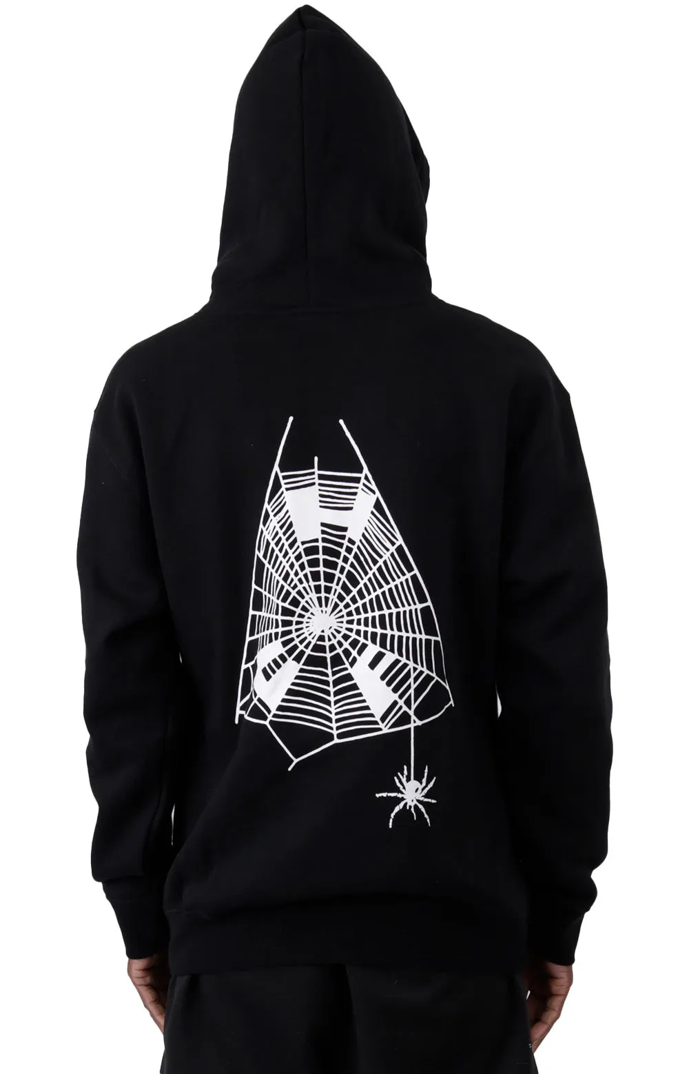 Huf Tangled Web Graphic Hoodie - Black