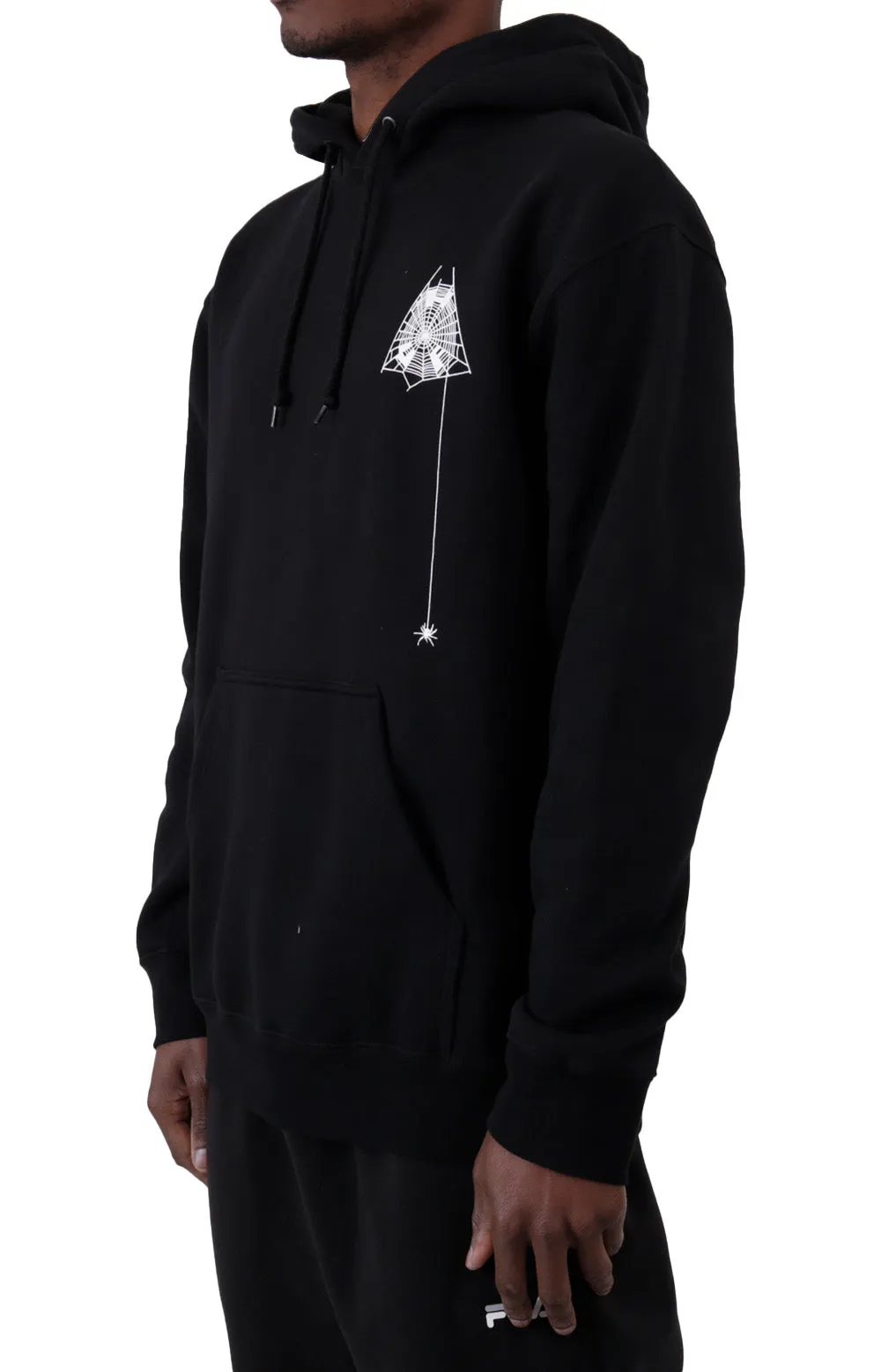 Huf Tangled Web Graphic Hoodie - Black