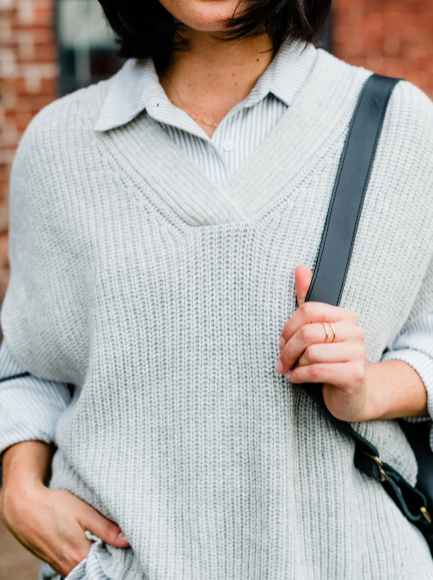 Ingrid Sweater Vest - Heather Grey