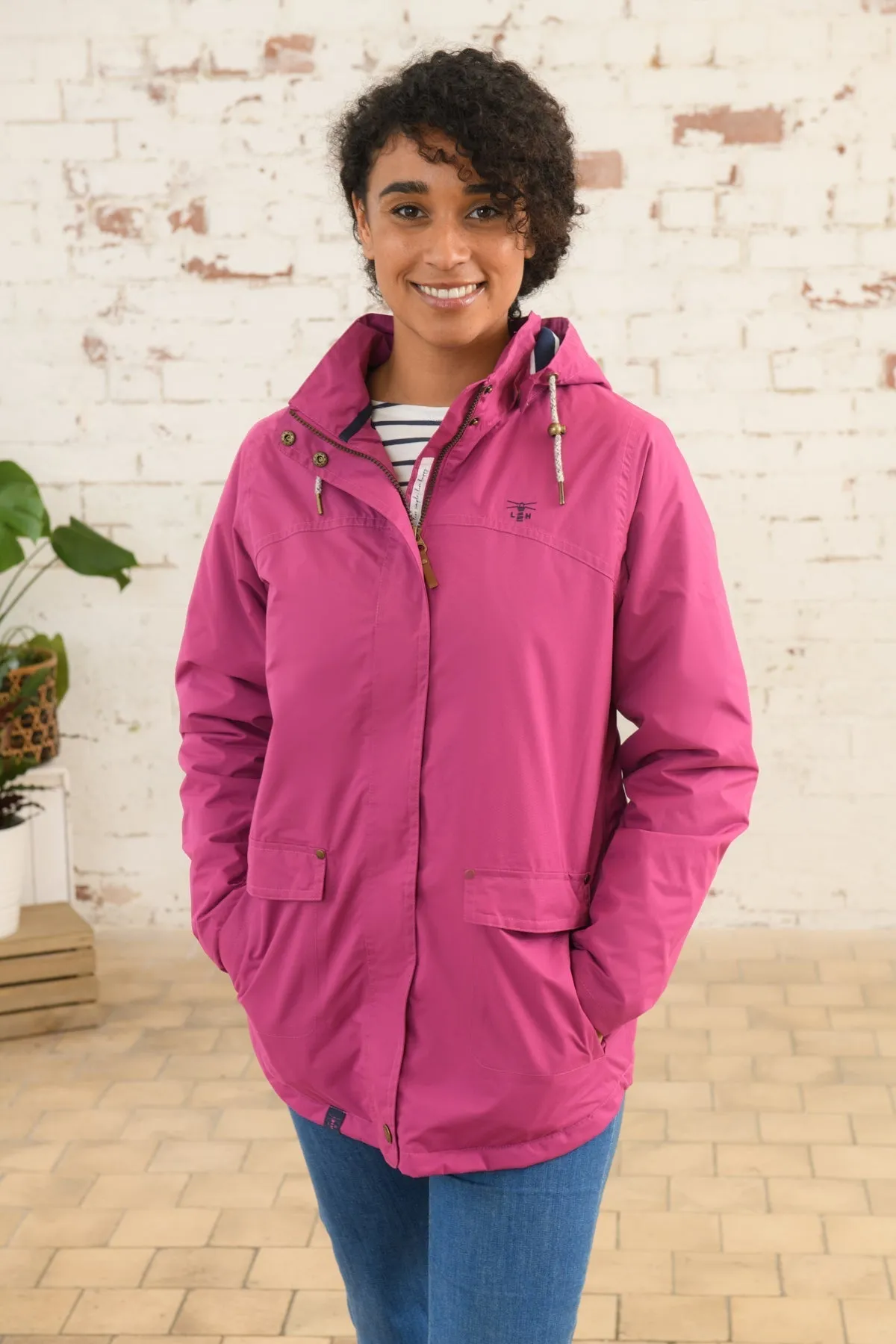 Iona Coat - Fuchsia