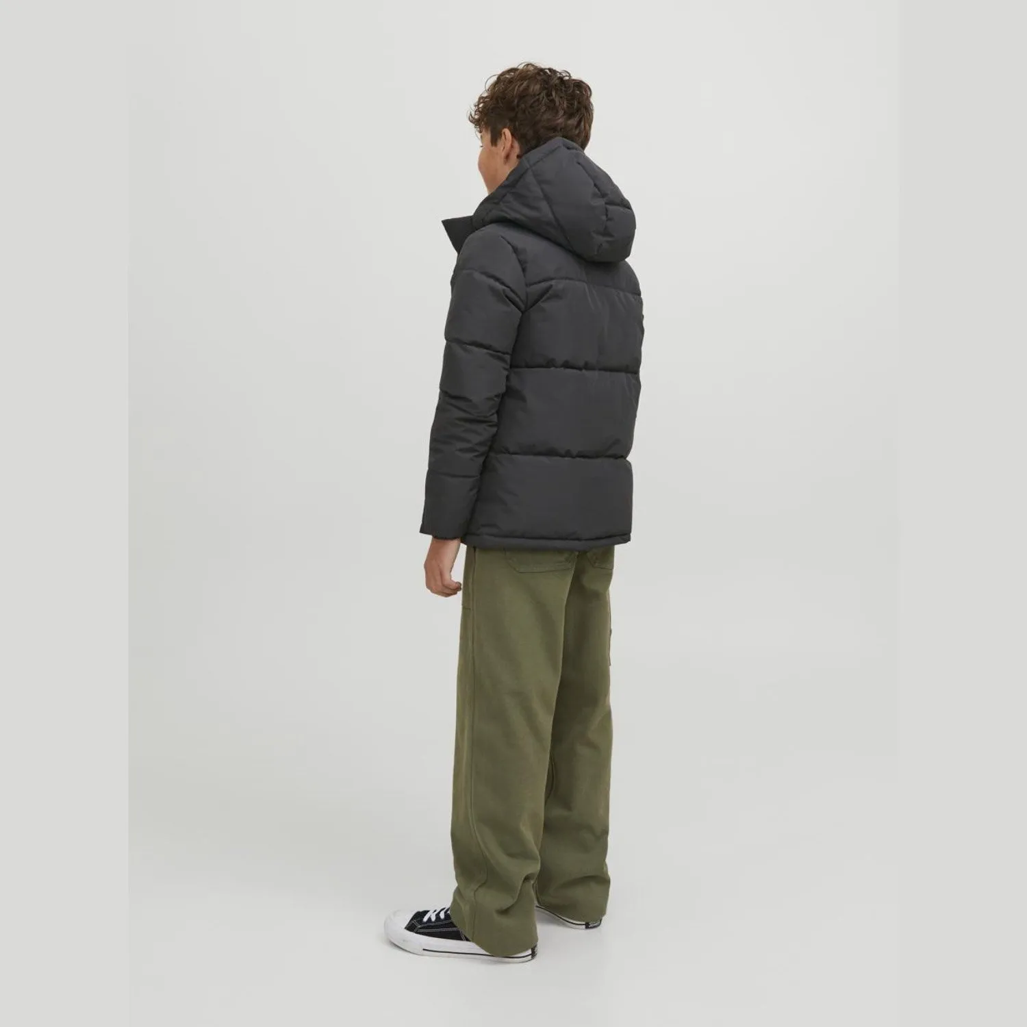 Jack & Jones Junior Black Cospeed Puffer Jacket