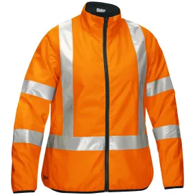 Jacket - PIP Bisley ANSI Type R Class 3 CSA Z96 X-Back Women's Contoured Reversible Puffer, PC333W6350X