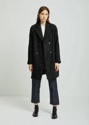 Jacquard Peacoat