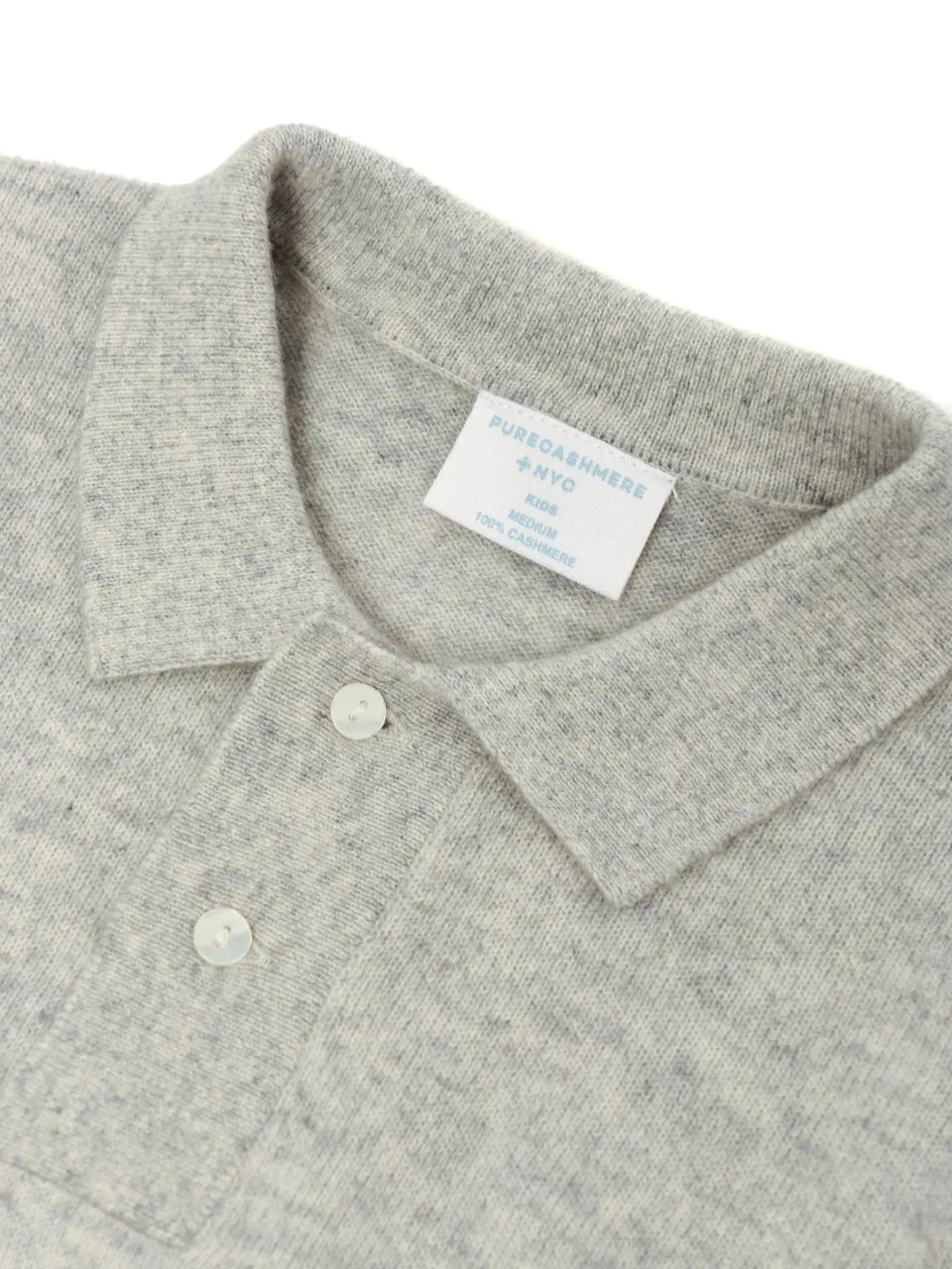 Kids Polo Sweater_Grey