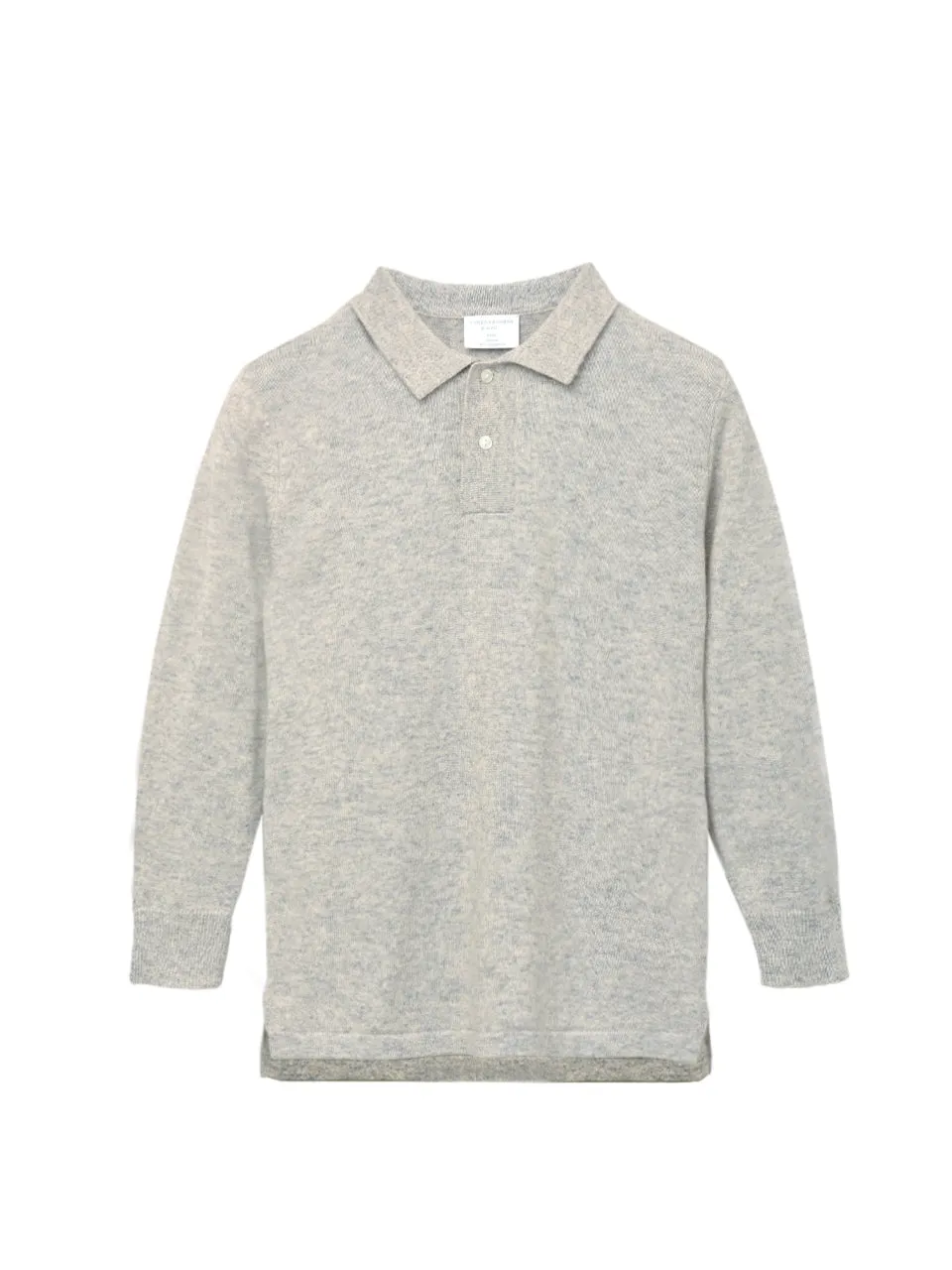 Kids Polo Sweater_Grey