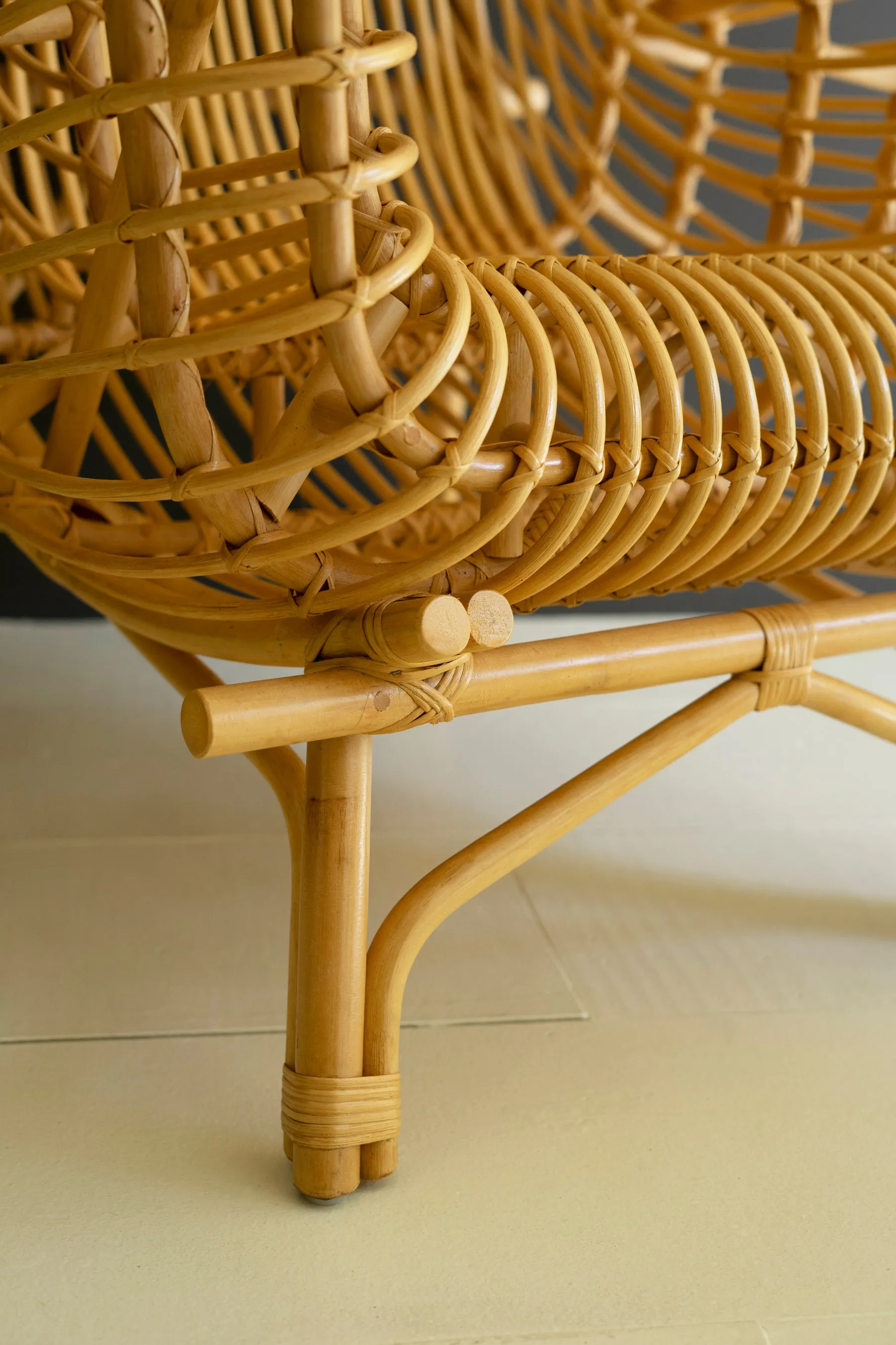 Large Rattan Arm Chair