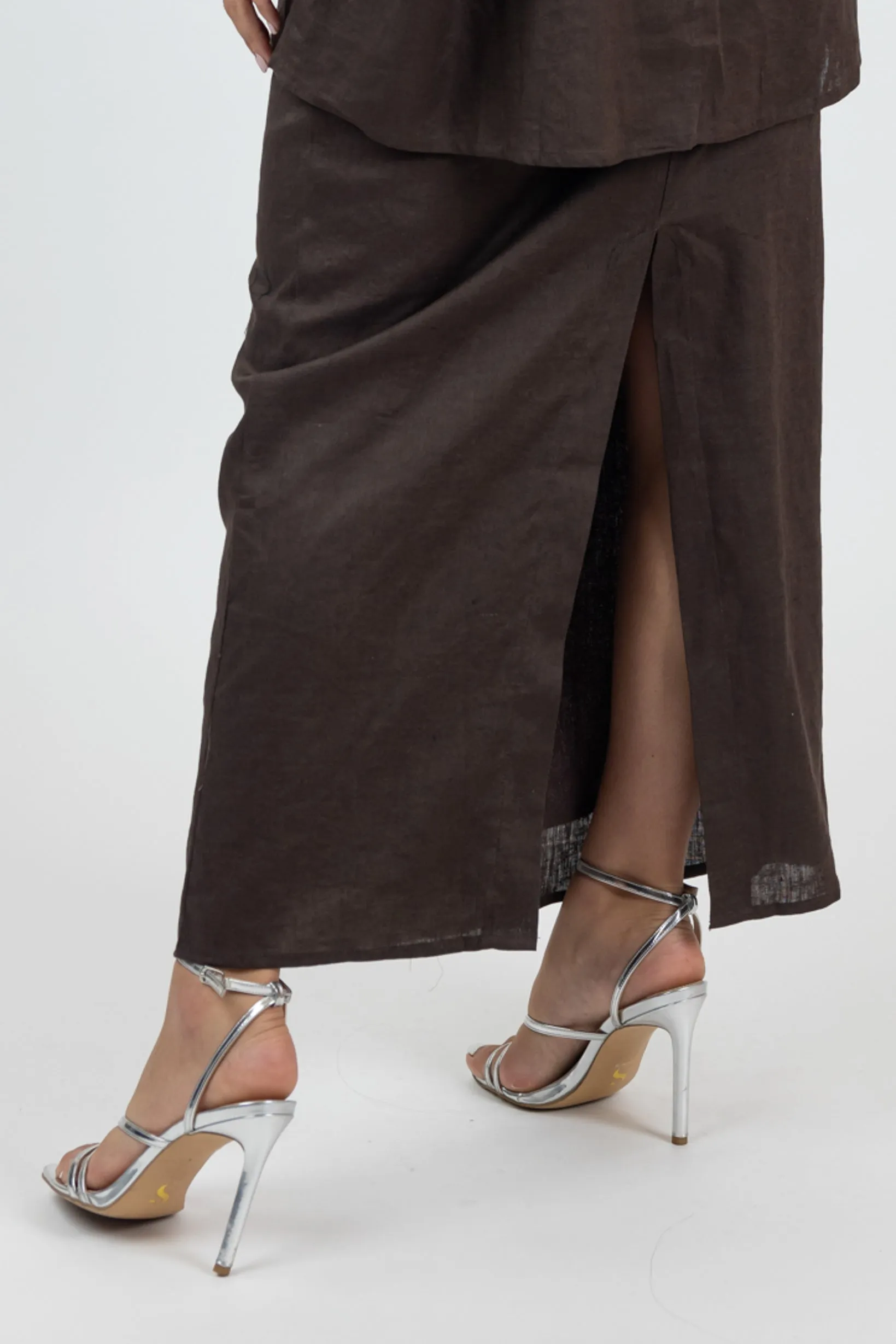 Leanne 100% Linen Skirt