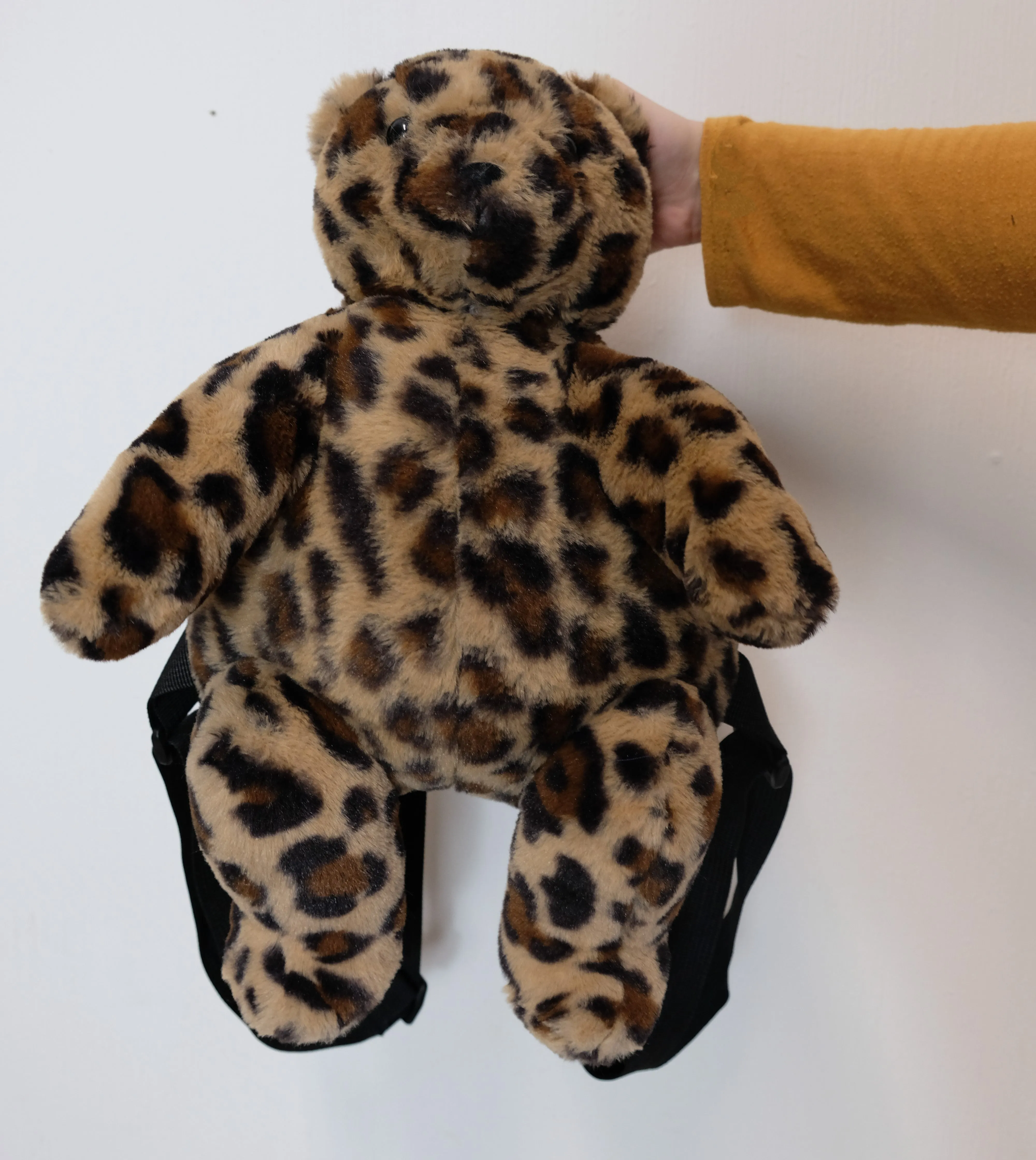 Leopard Plush Backpack