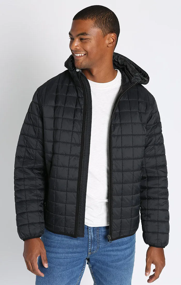 Light Quilted Hooded Puffer Jacket