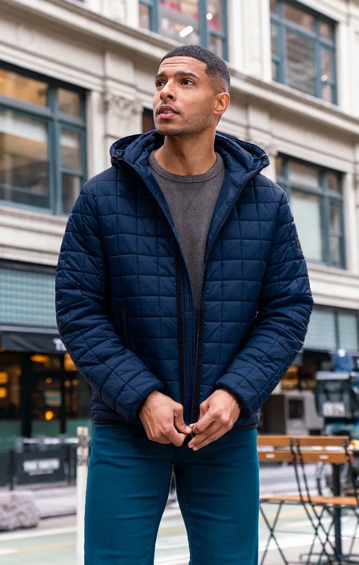 Light Quilted Hooded Puffer Jacket