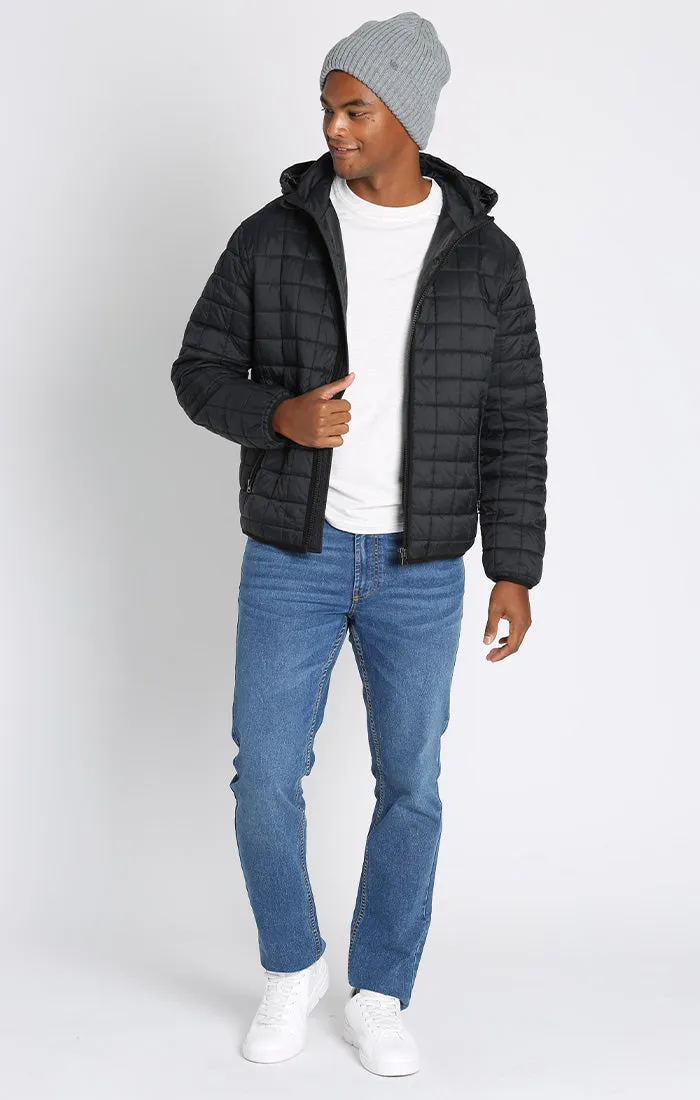 Light Quilted Hooded Puffer Jacket