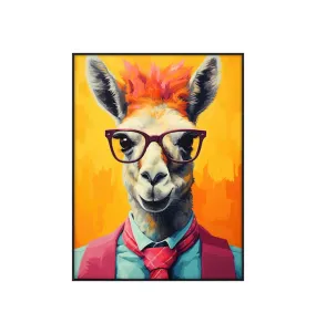 LLama, Dog, Deer, Cheetah Framed Wall Art