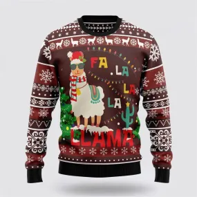 Llama Santa Falalala Ugly Christmas Sweater, Farm Sweater, Christmas Gift, Best Winter Outfit Christmas