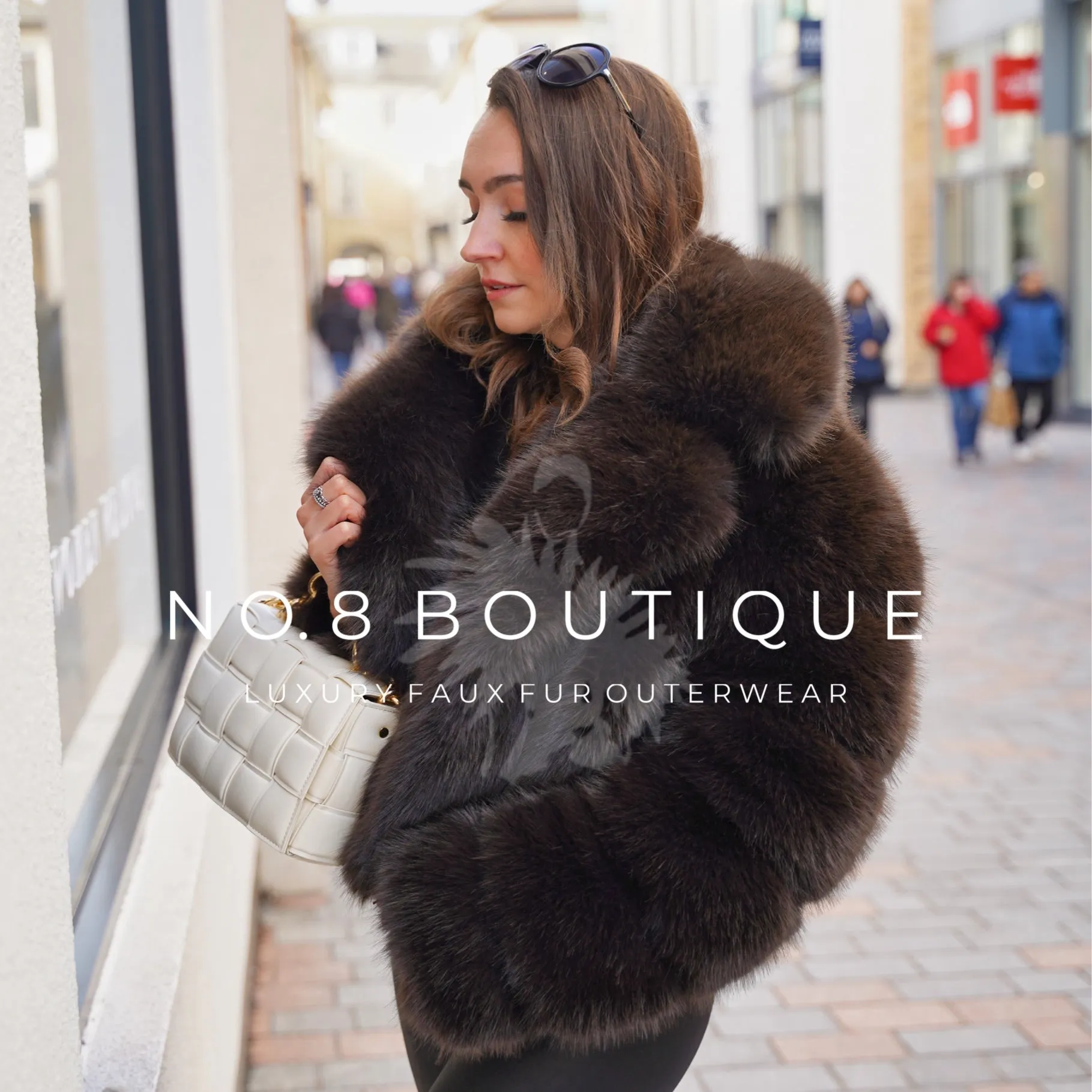 London Faux Fur Jacket With Collar