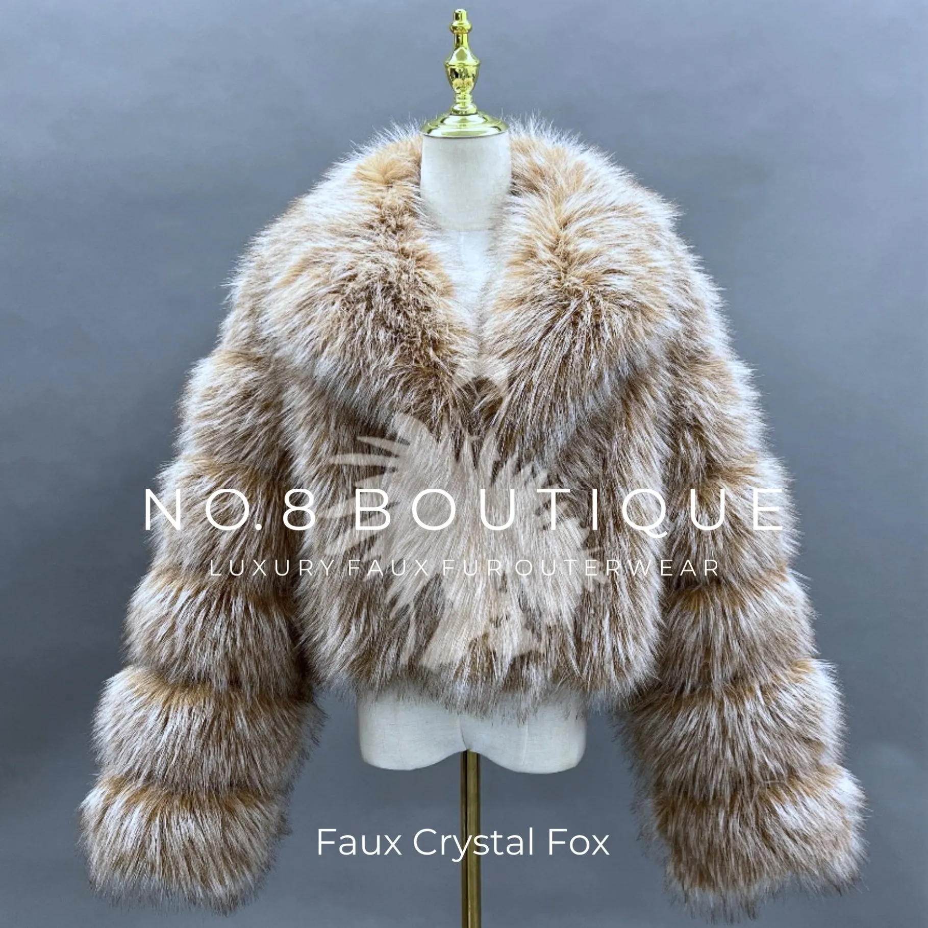 London Faux Fur Jacket With Collar