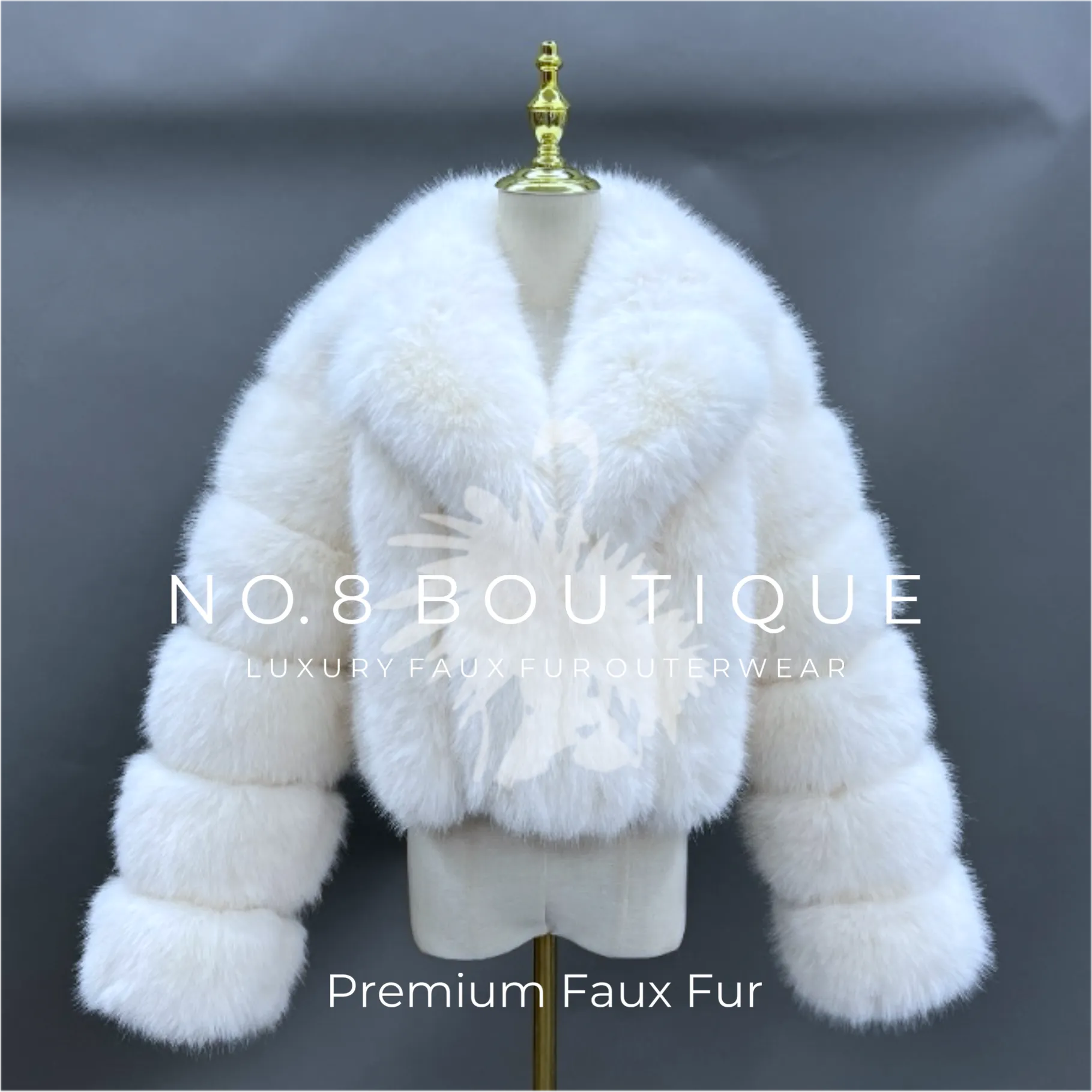 London Faux Fur Jacket With Collar