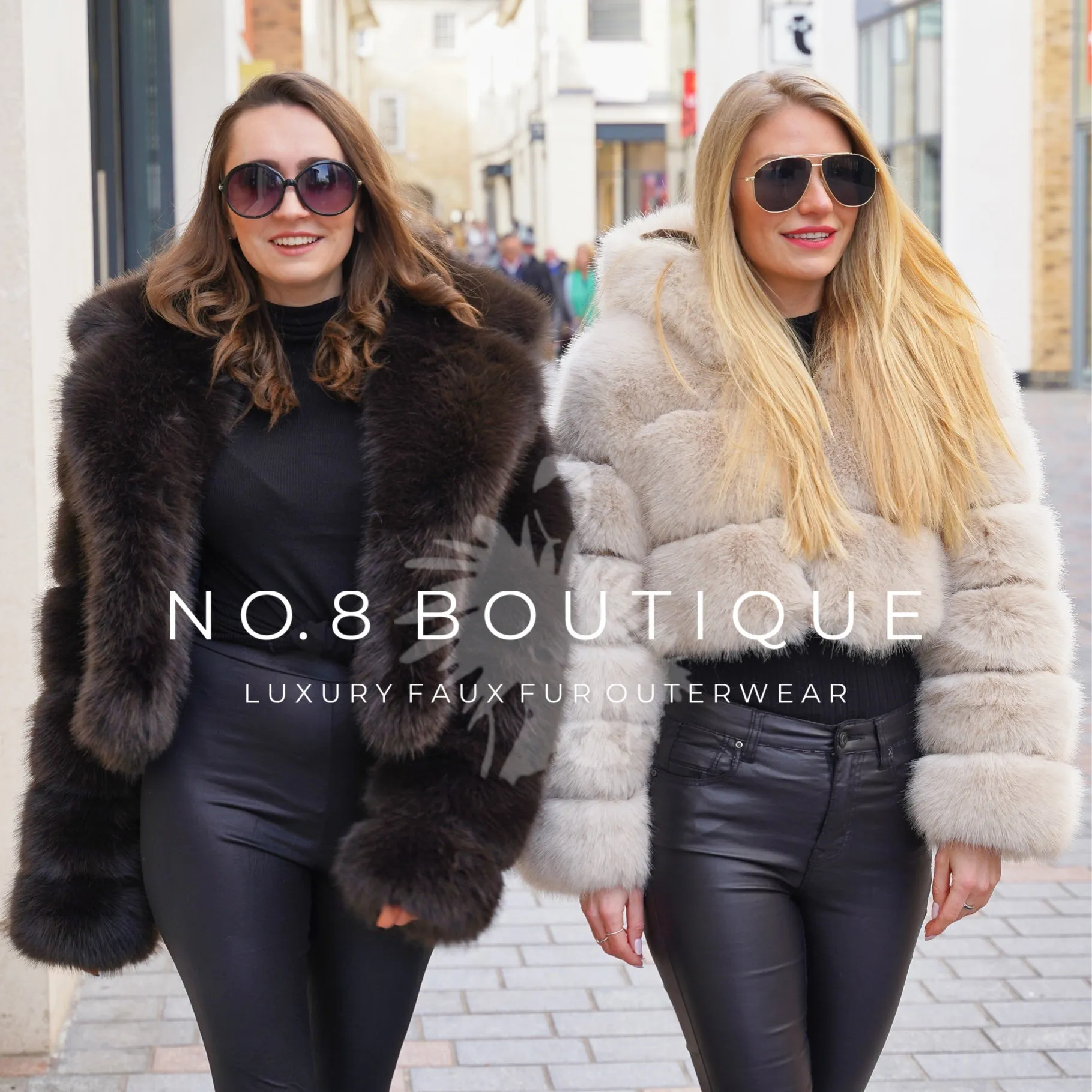 London Faux Fur Jacket With Collar