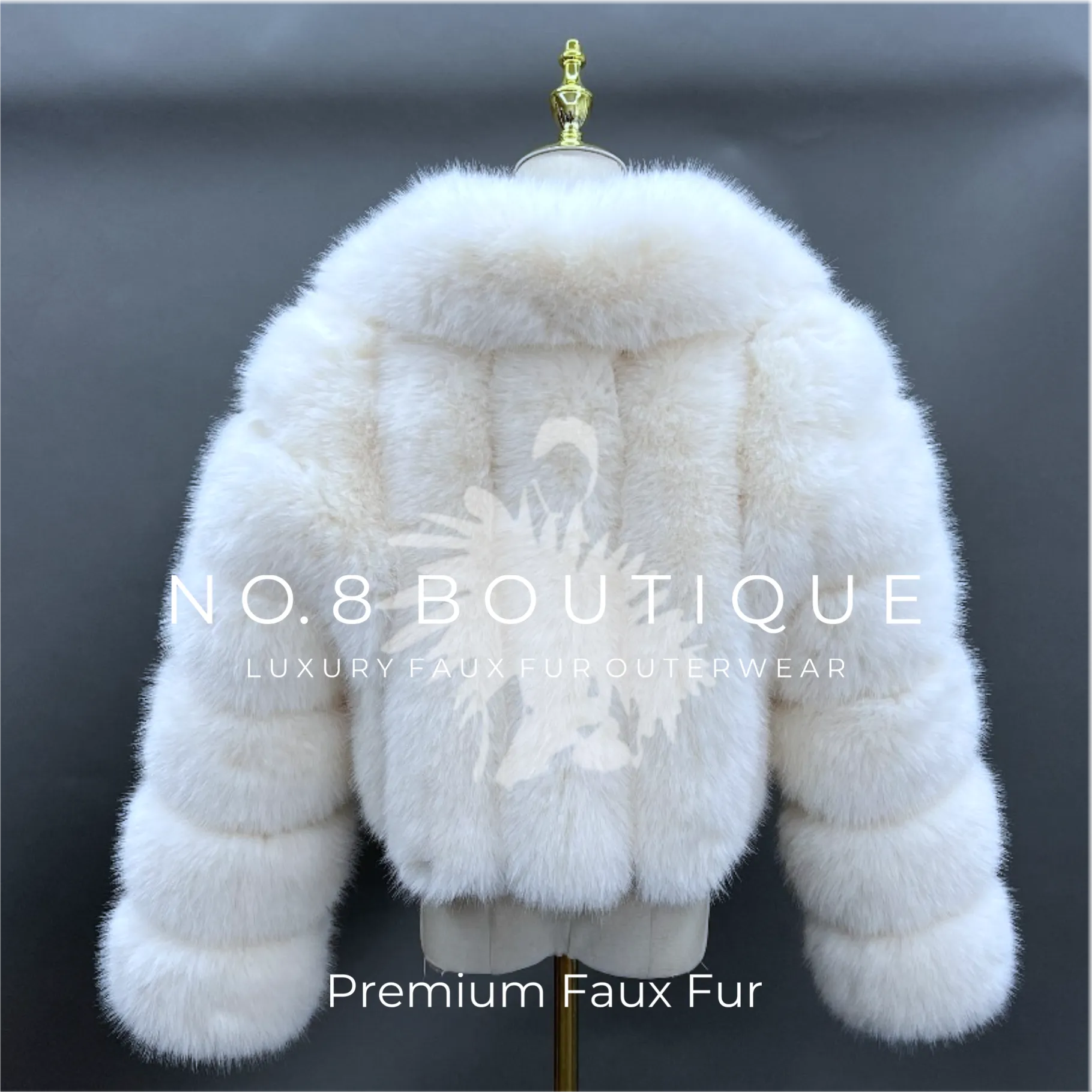 London Faux Fur Jacket With Collar