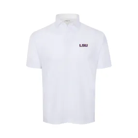 LSU Featherweight Flex Polo White