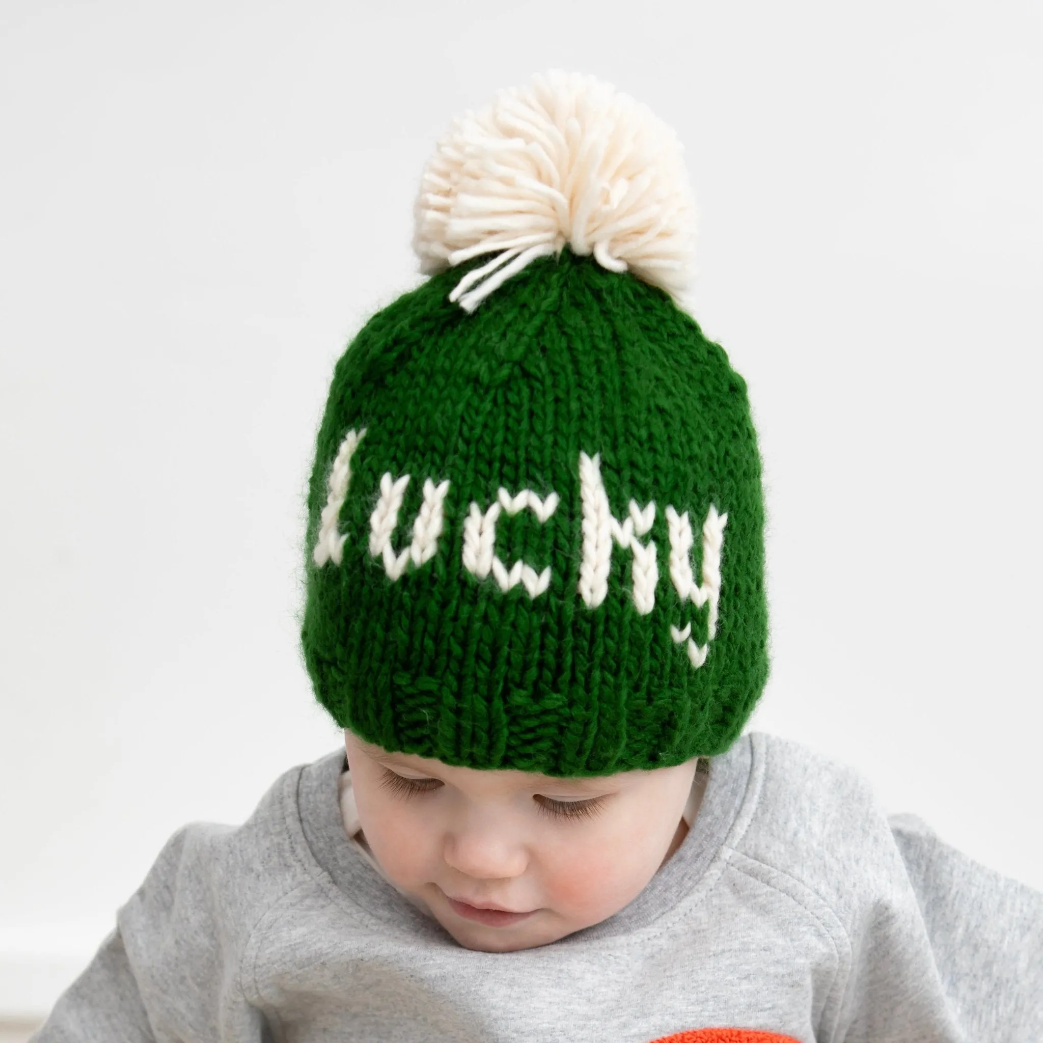 Lucky St. Patrick's Day Hand Knit Beanie Hat