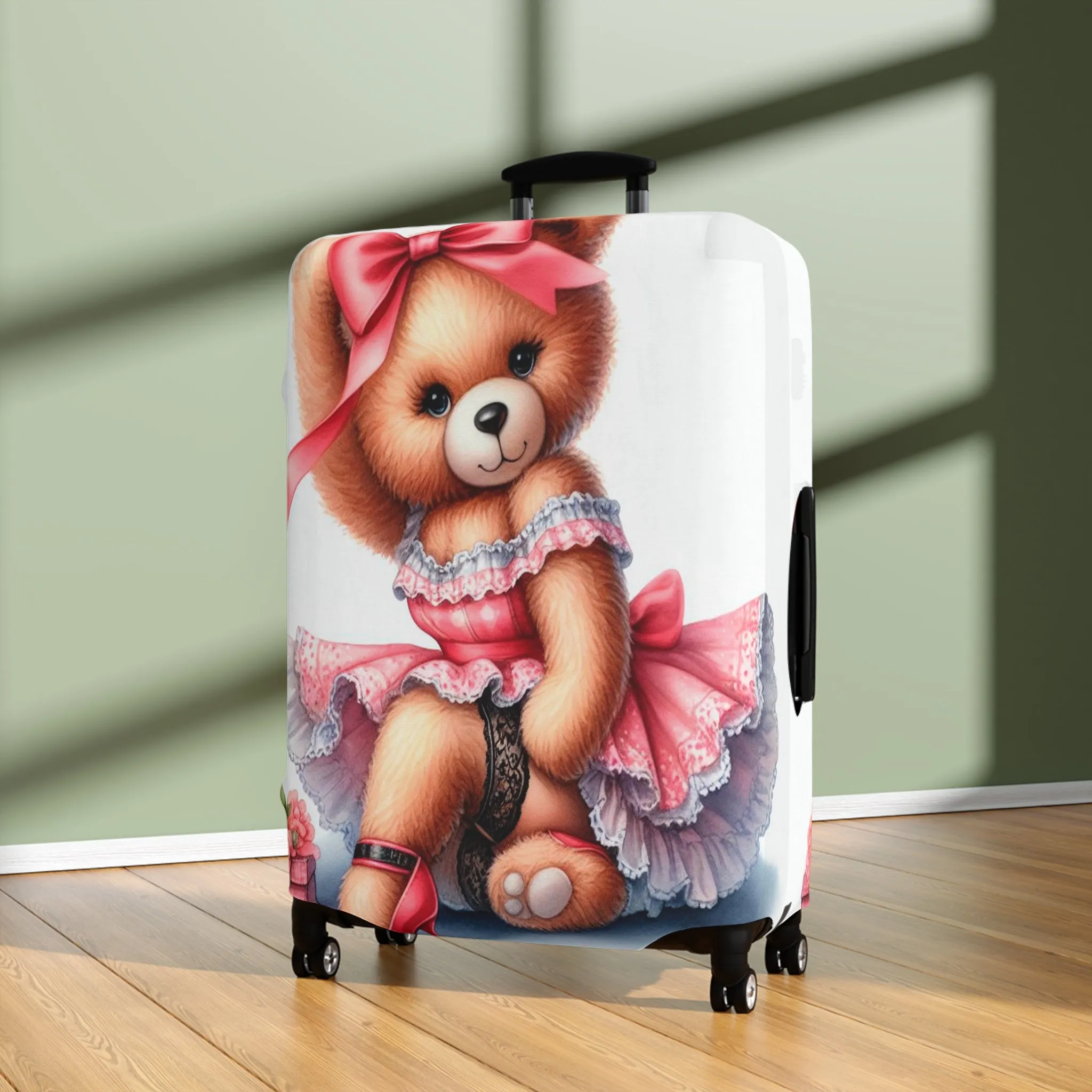 Luggage Cover, Rockabilly, Teddy Bear, awd-3035