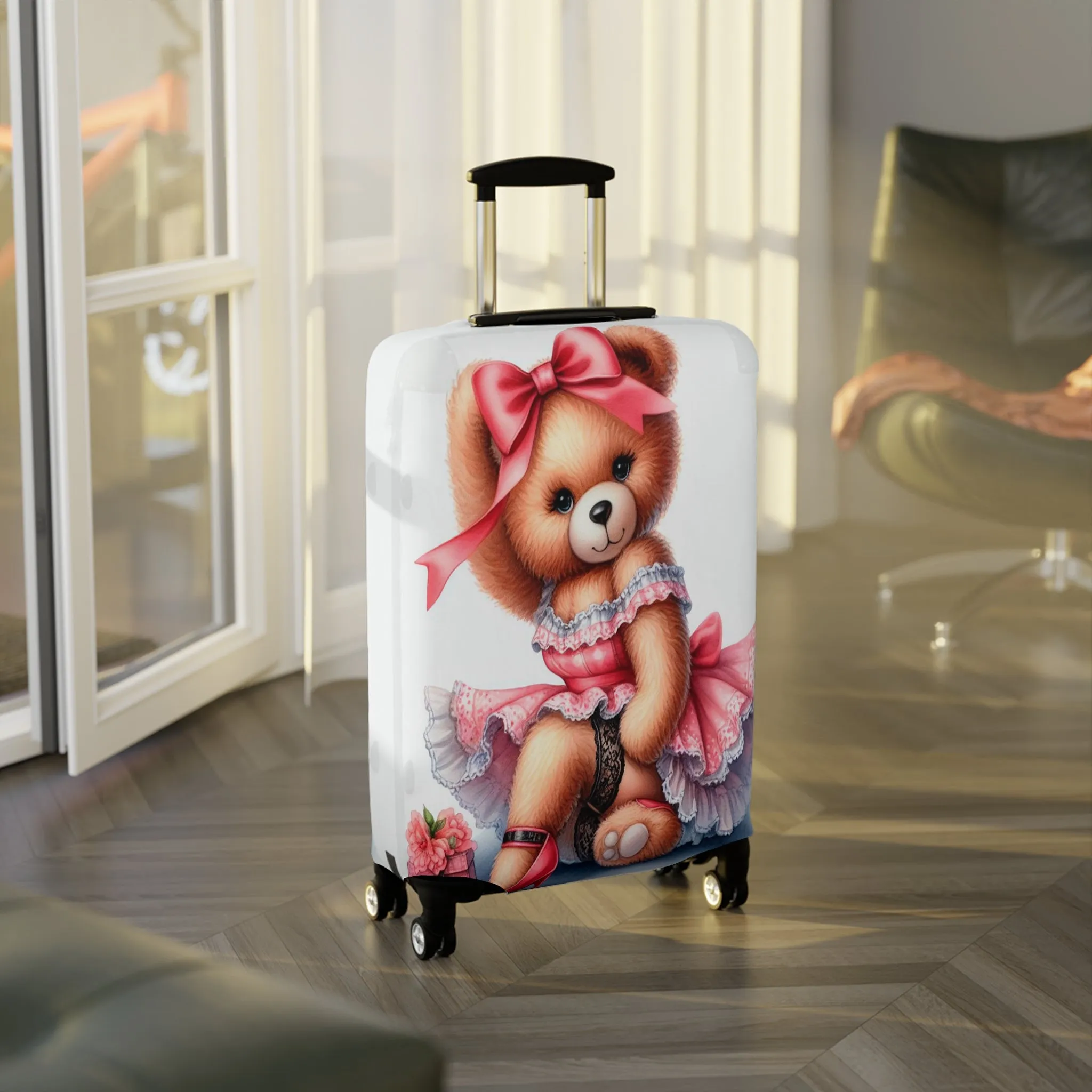 Luggage Cover, Rockabilly, Teddy Bear, awd-3035