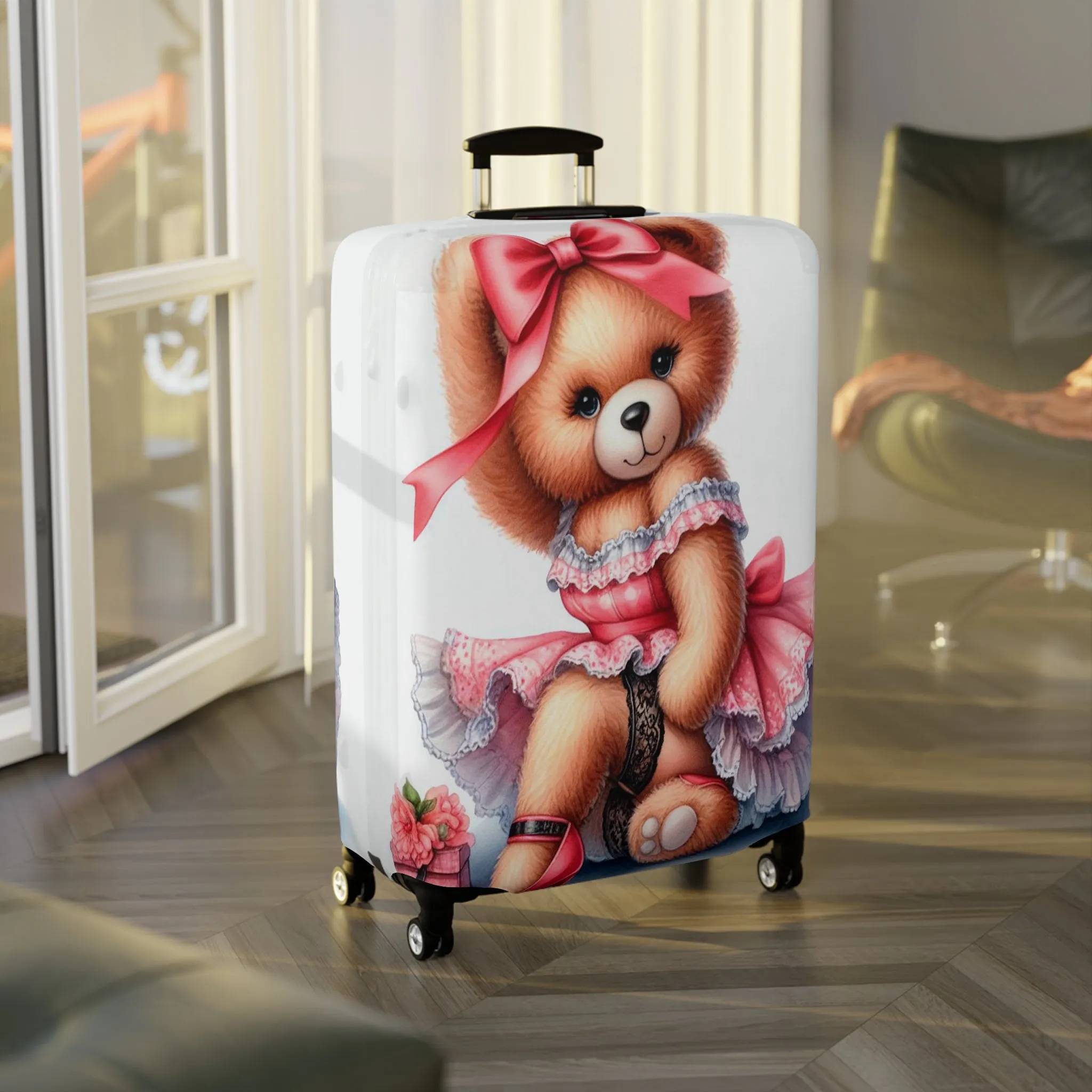 Luggage Cover, Rockabilly, Teddy Bear, awd-3035