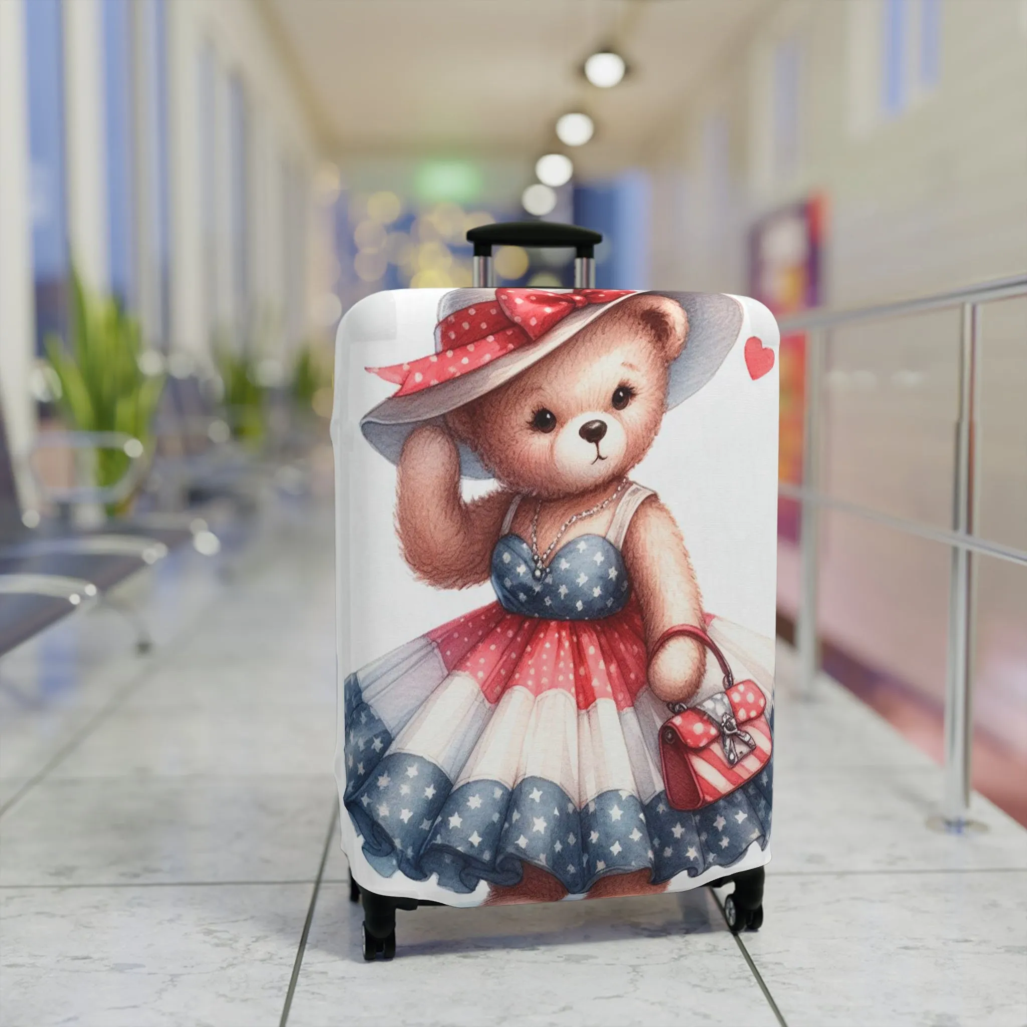 Luggage Cover, Teddy Bear, awd-3029