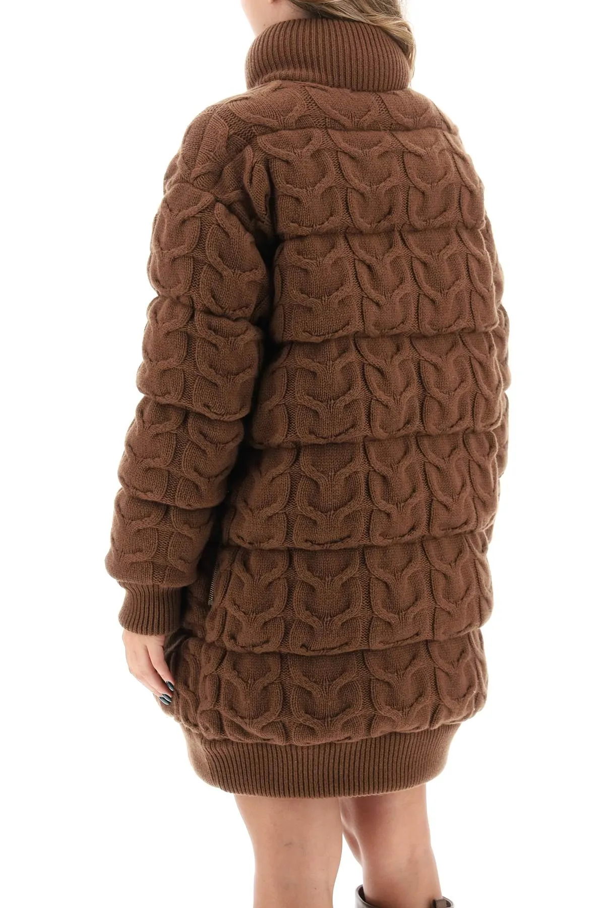 Max Mara Ovatta Knitted Midi Puffer Jacket