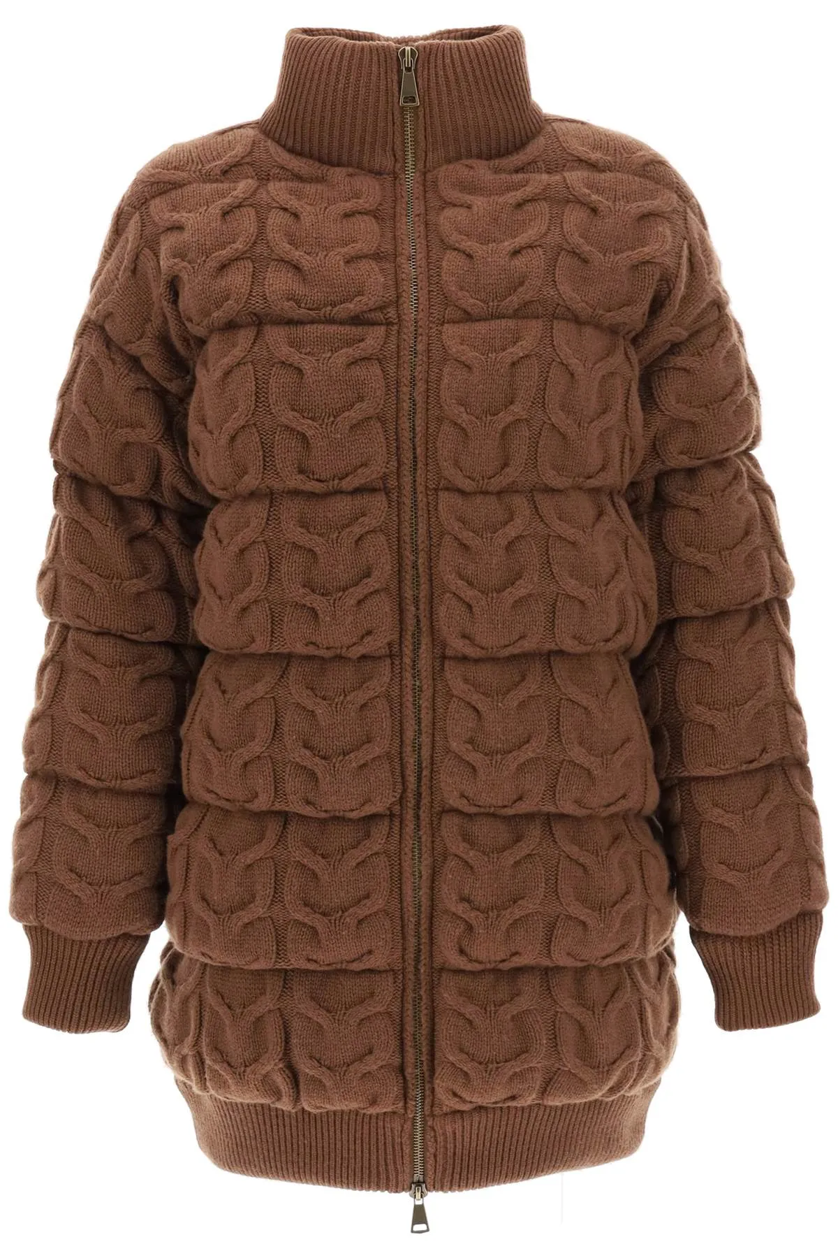 Max Mara Ovatta Knitted Midi Puffer Jacket