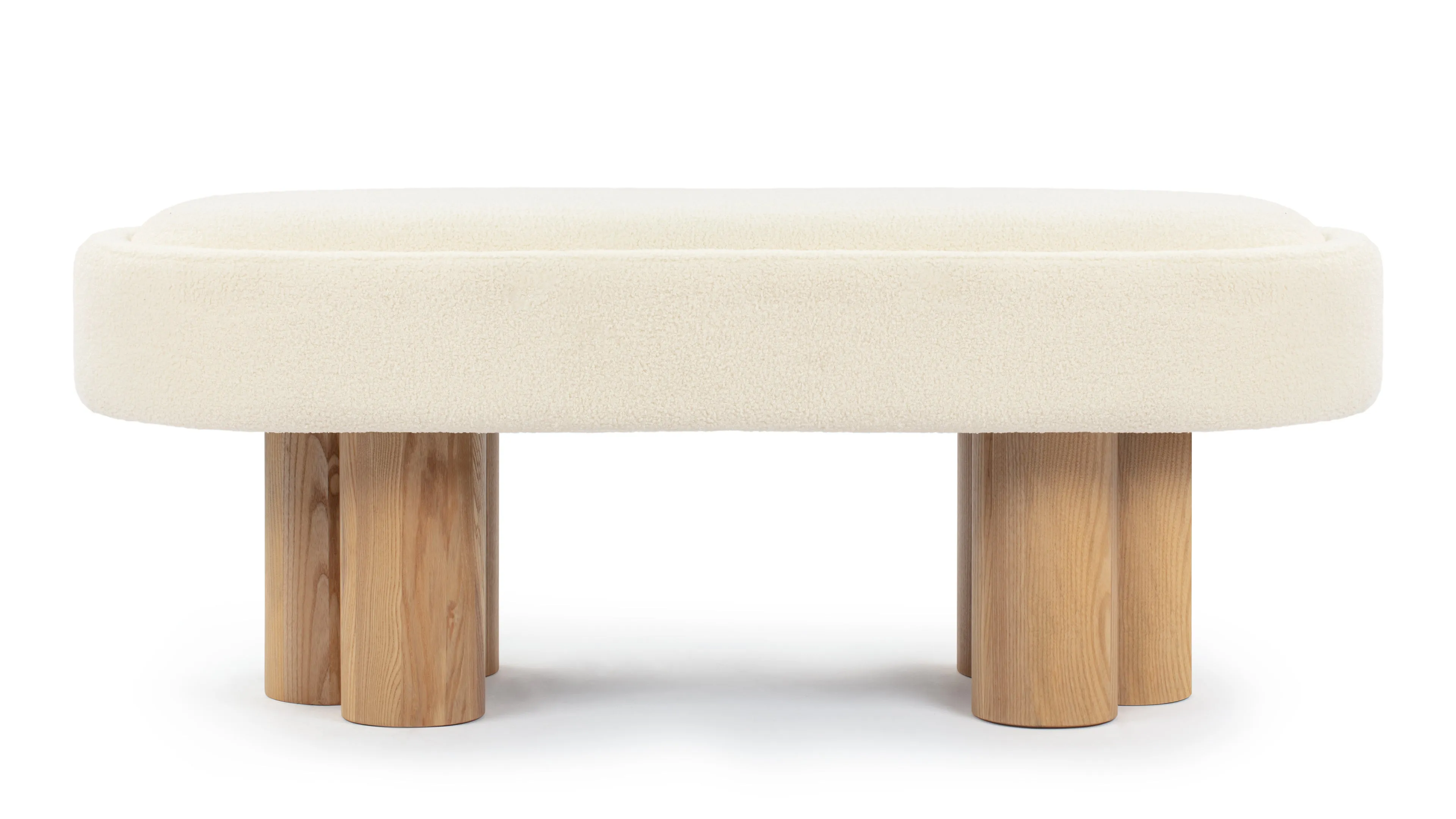 Melbourne - Melbourne Bench, White Teddy and Natural Ash