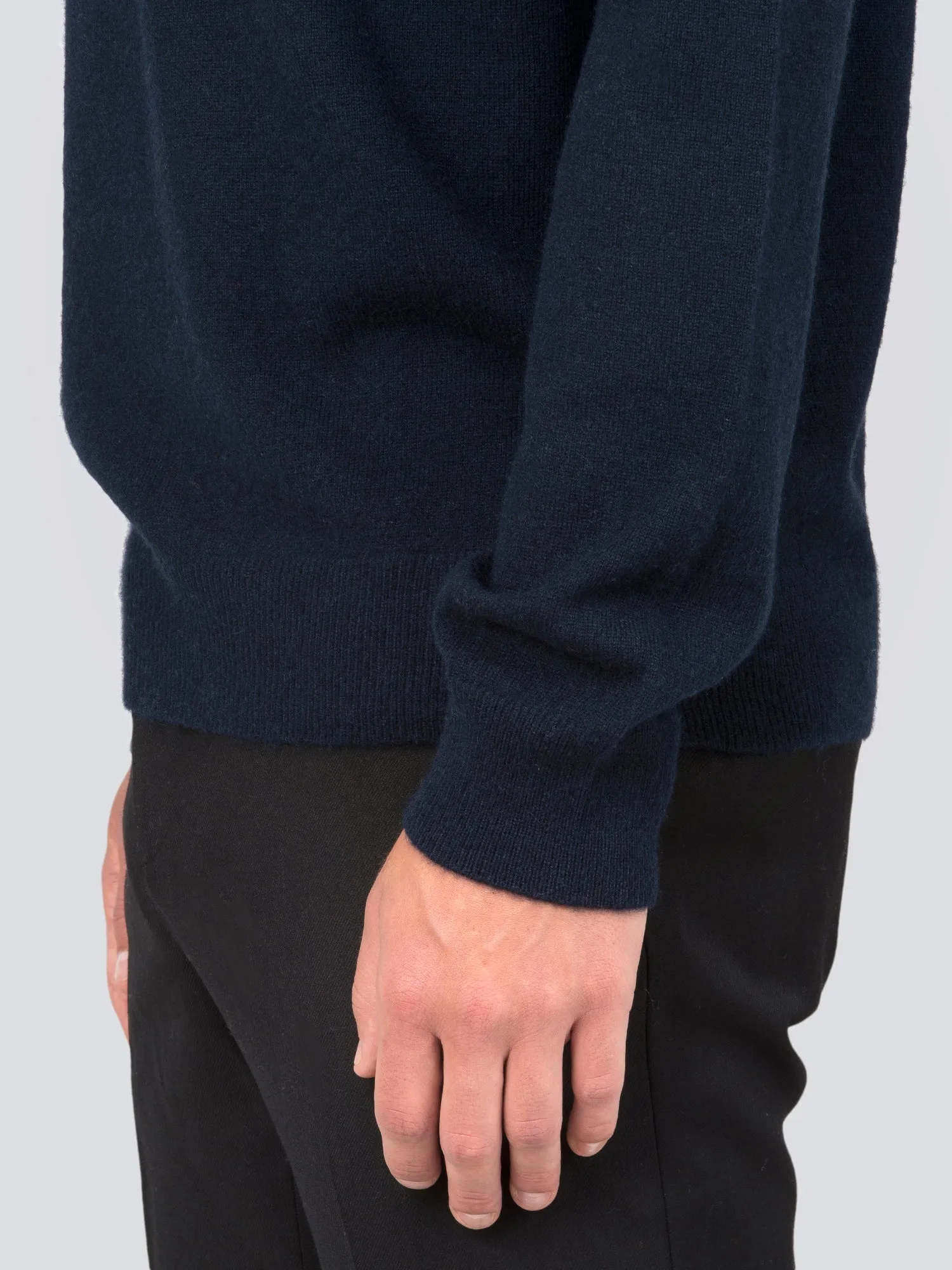 Men Turtleneck Sweater_Dark Navy